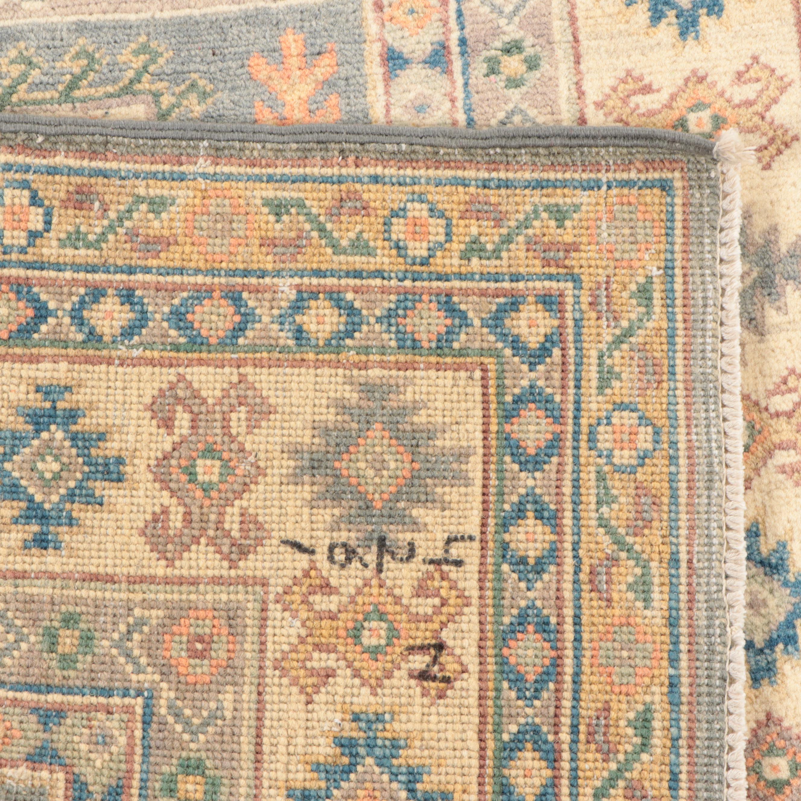 3'3 x 4'8 Hand-Knotted Pakistani Kazak Style Area Rug