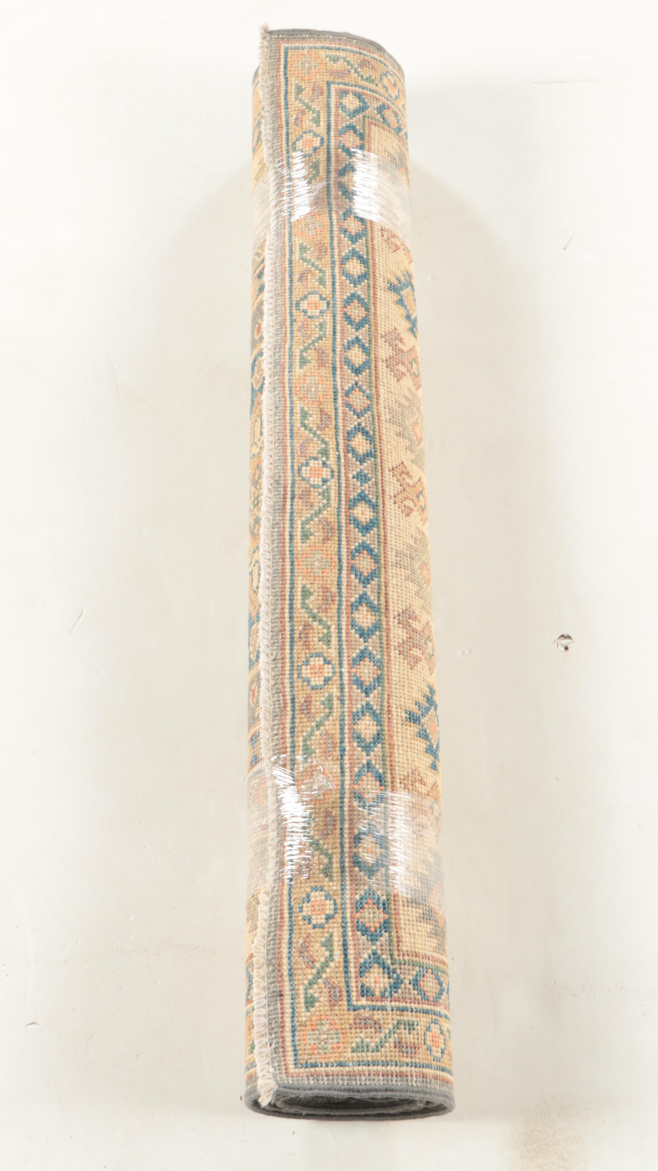 3'3 x 4'8 Hand-Knotted Pakistani Kazak Style Area Rug