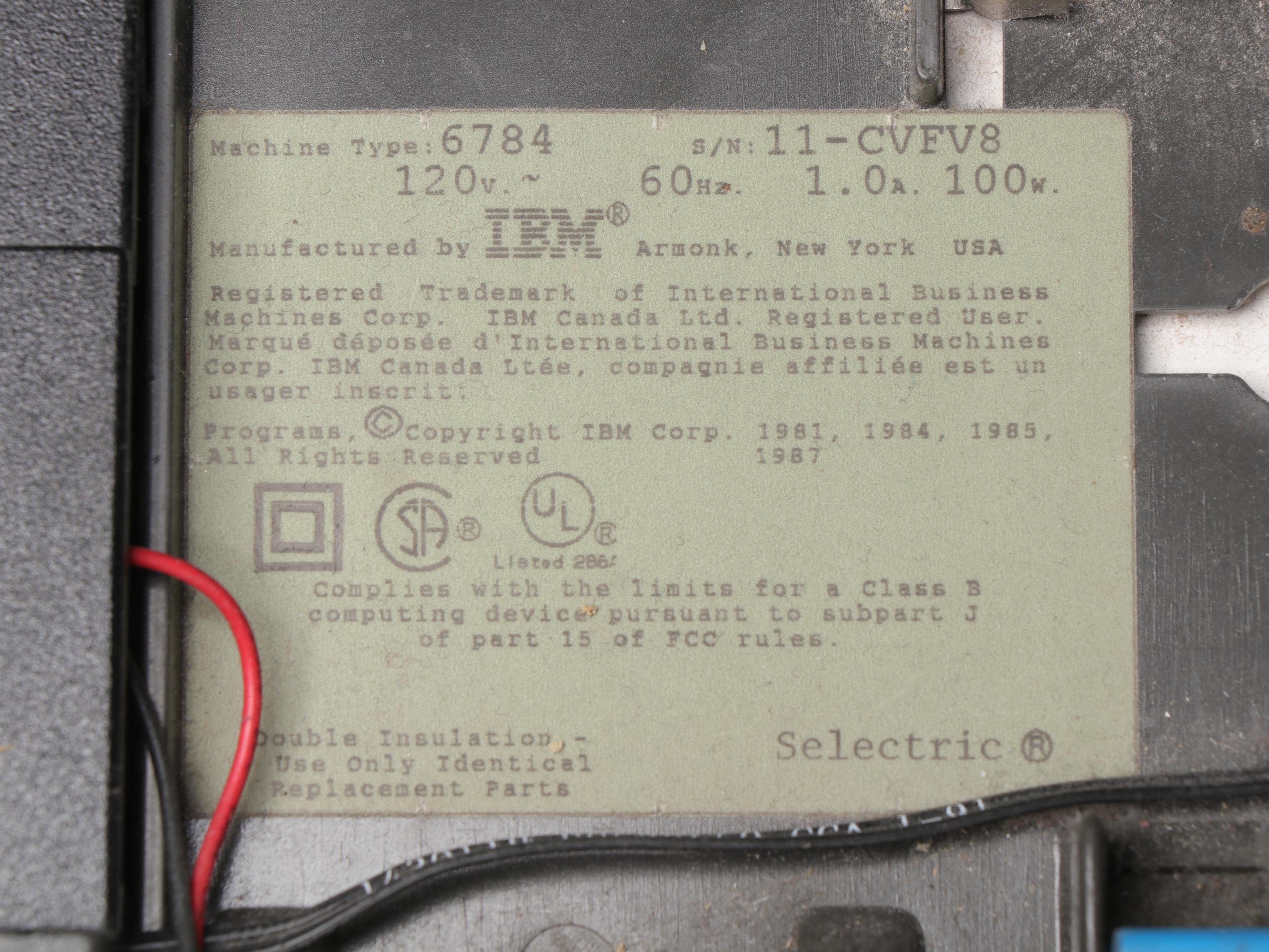 IBM Lexmark Wheelwriter Typewriters, Late 20th Century