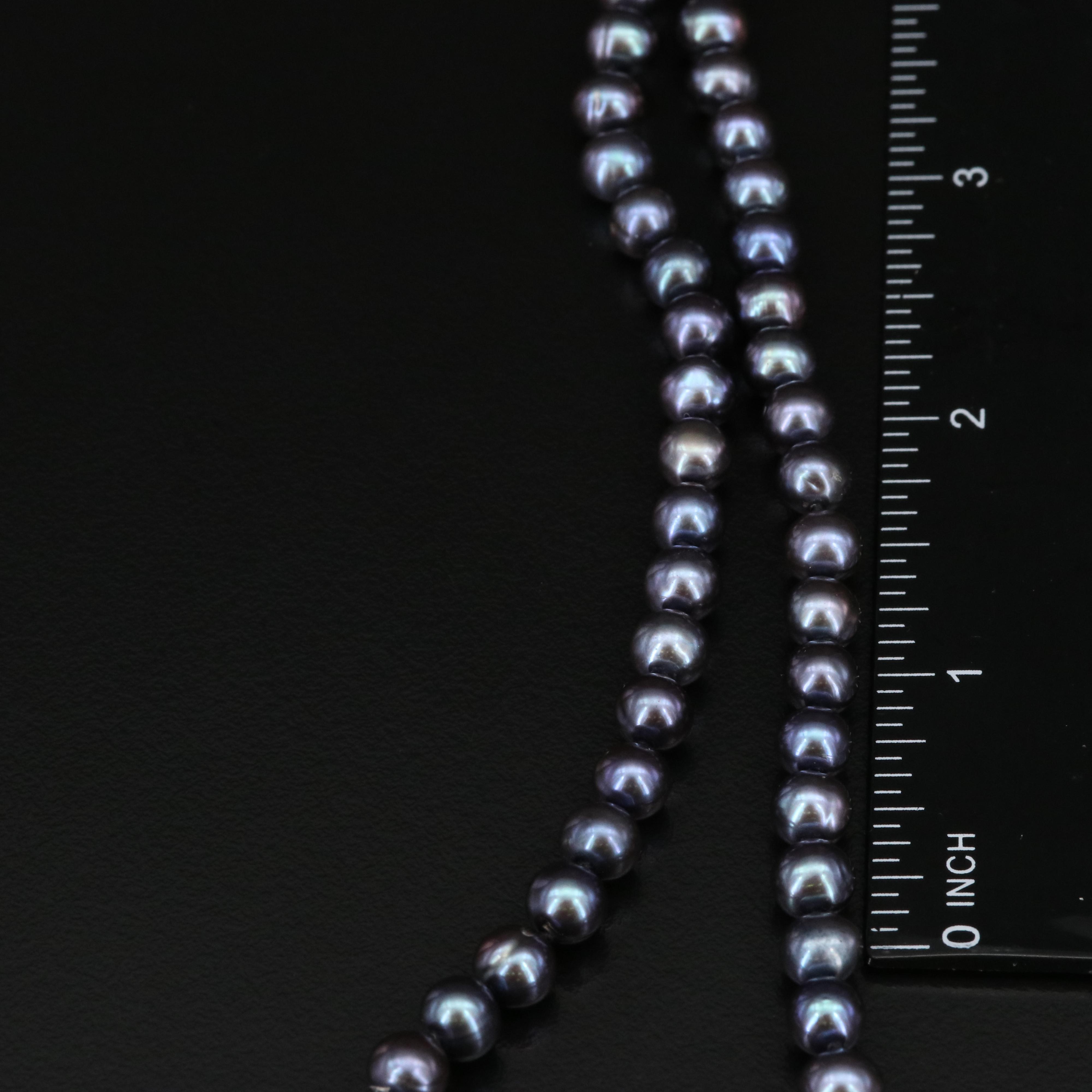 Pearl Single Strand Necklace with 14K Clasp