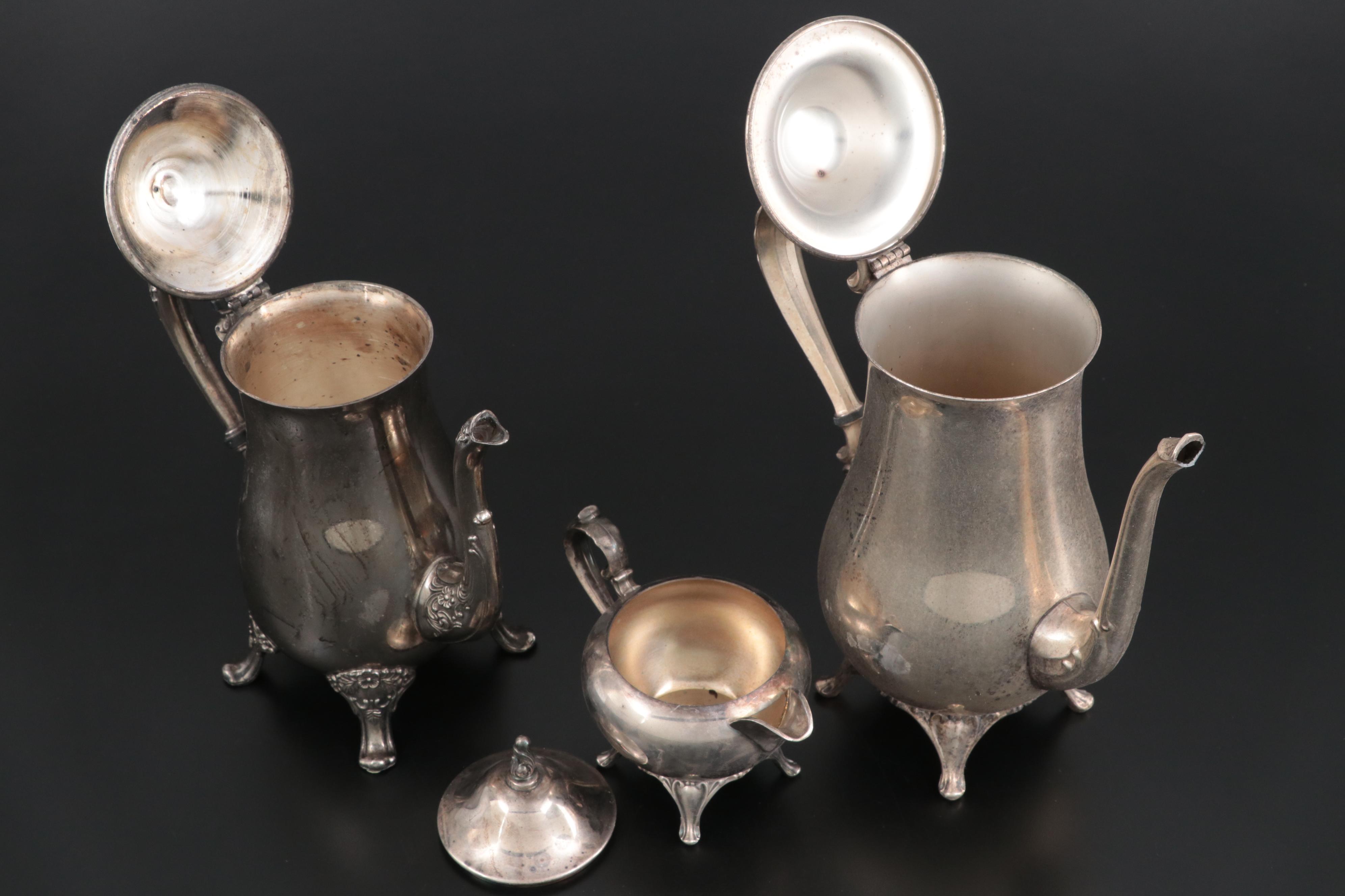 Wilcox Silver Plate Butler's Tray and Other Silver Plate Table Accessories