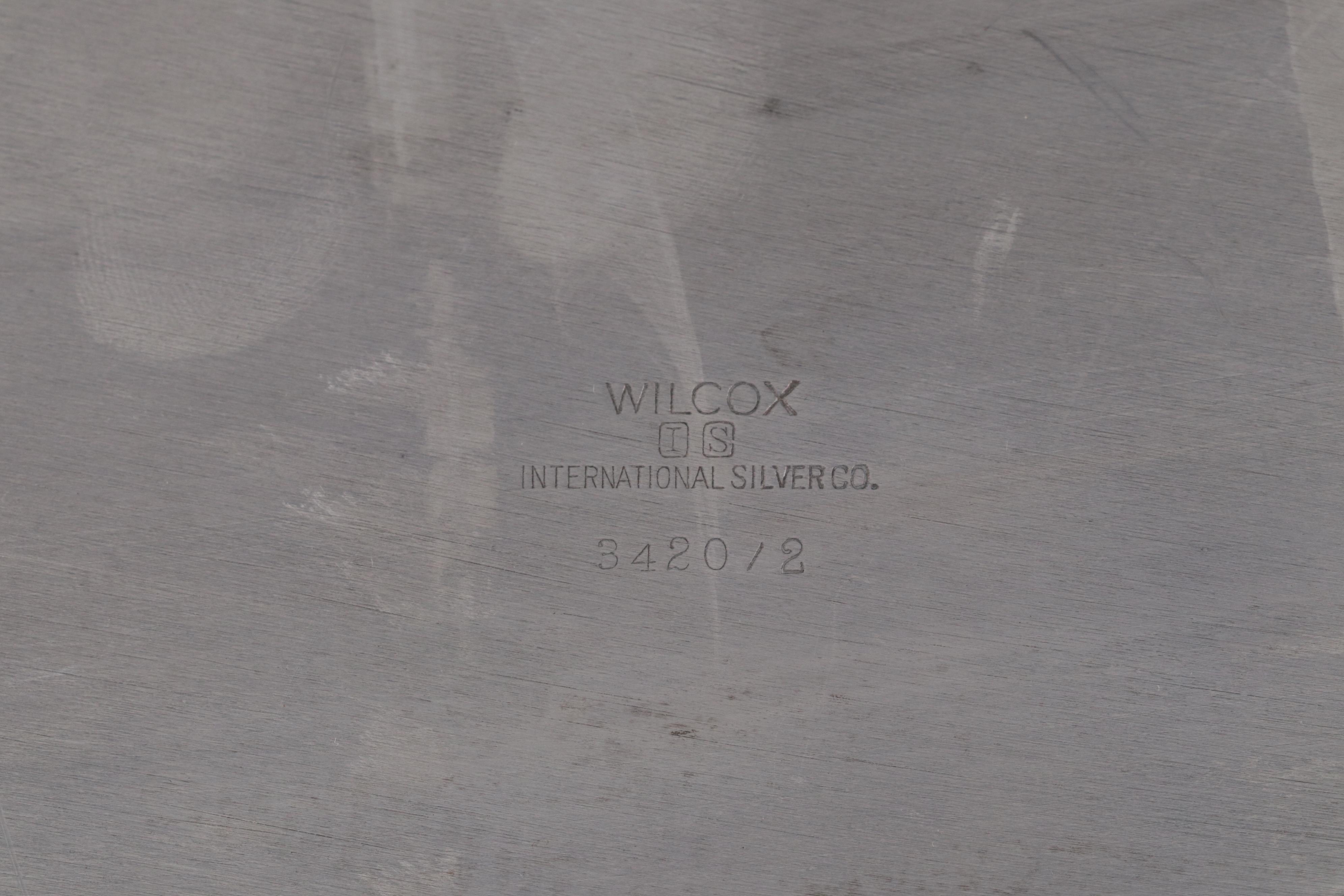 Wilcox Silver Plate Butler's Tray and Other Silver Plate Table Accessories