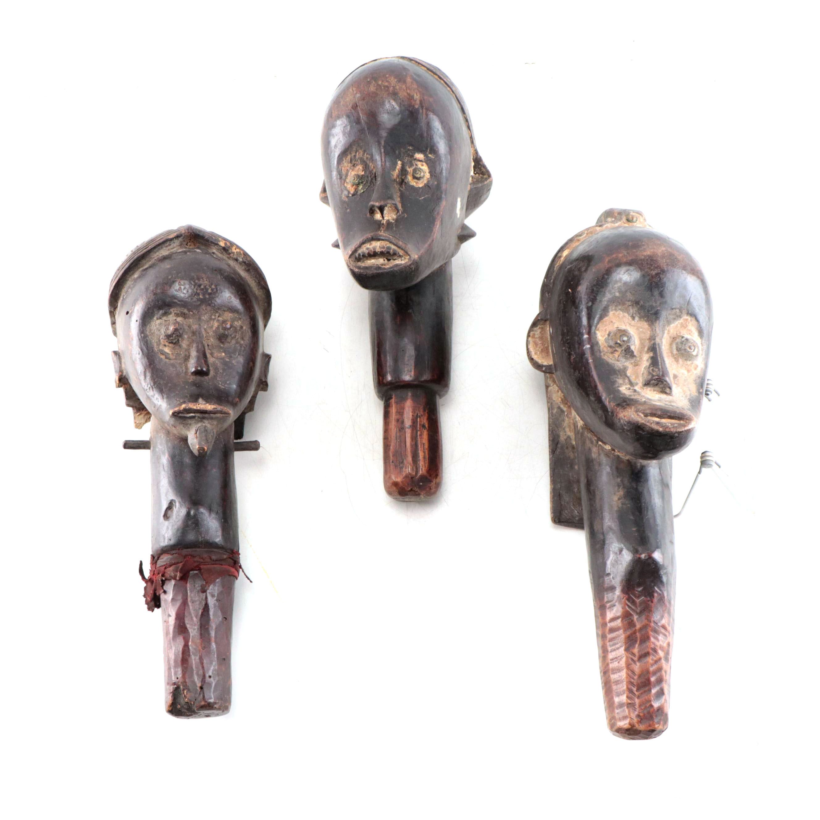 Fang Style Wooden Heads, Central Africa
