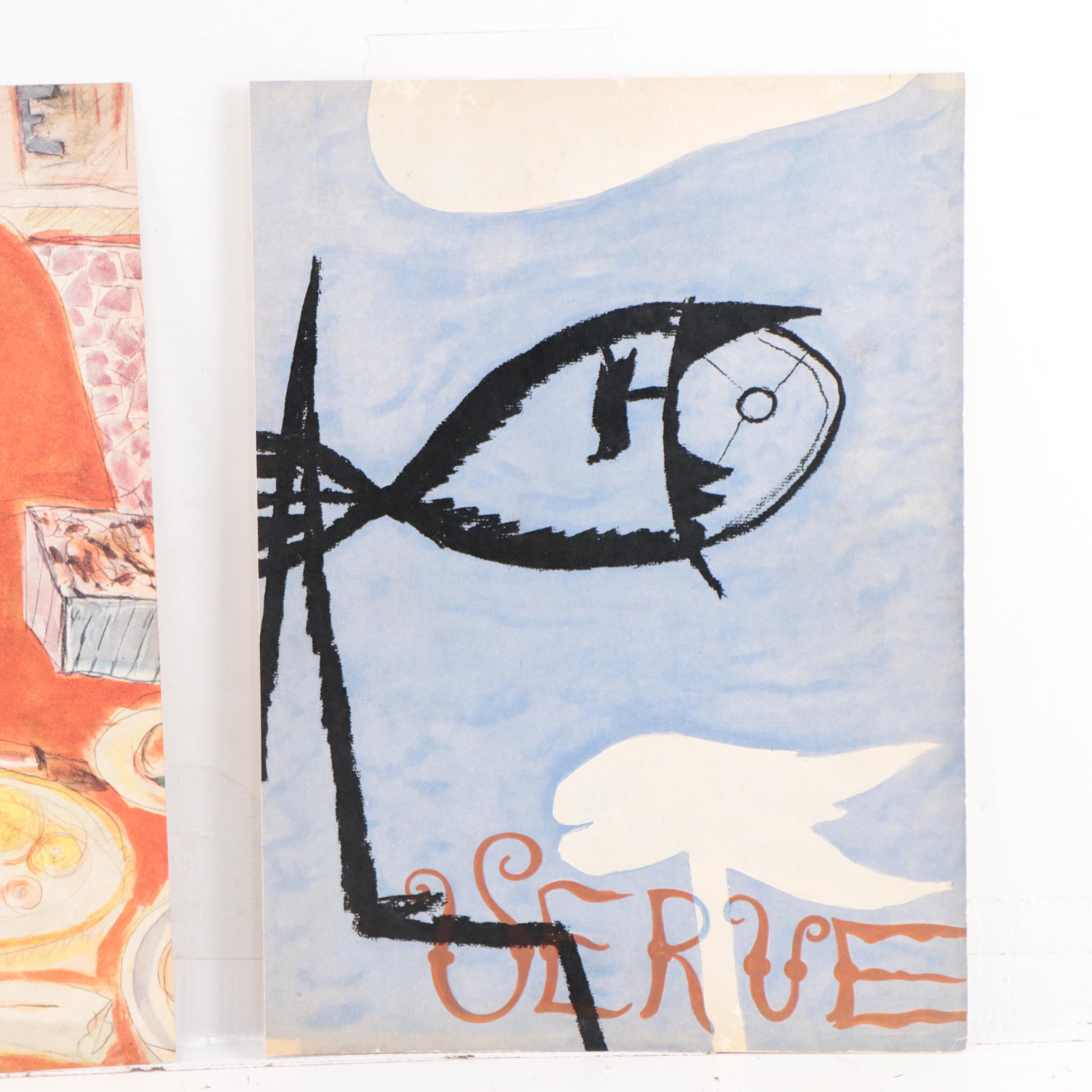 Matisse, Braque and Bonnard Covers for Verve, 1930s