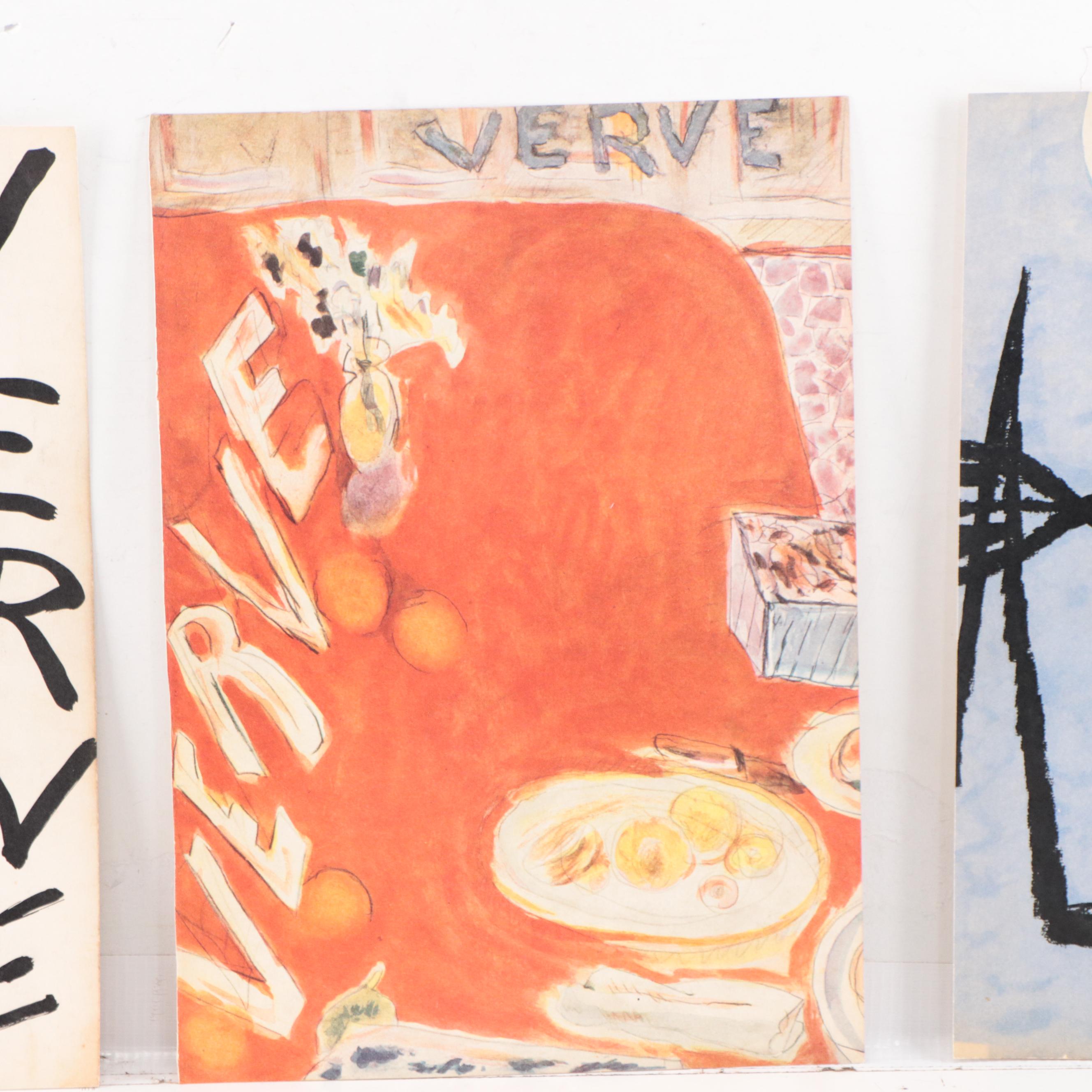 Matisse, Braque and Bonnard Covers for Verve, 1930s
