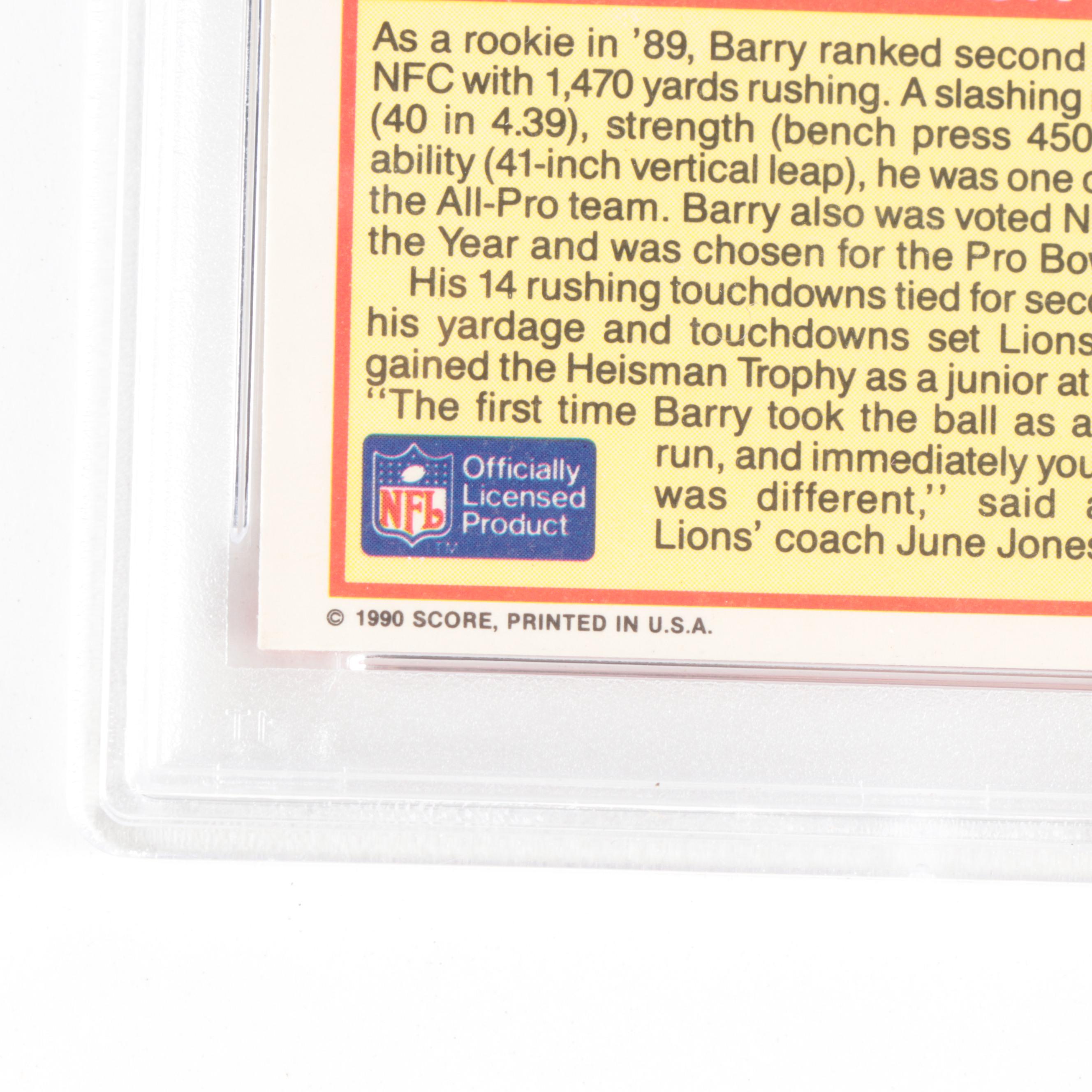 1990 Score Barry Sanders #580 Graded PSA 6 EX-MT Football Card