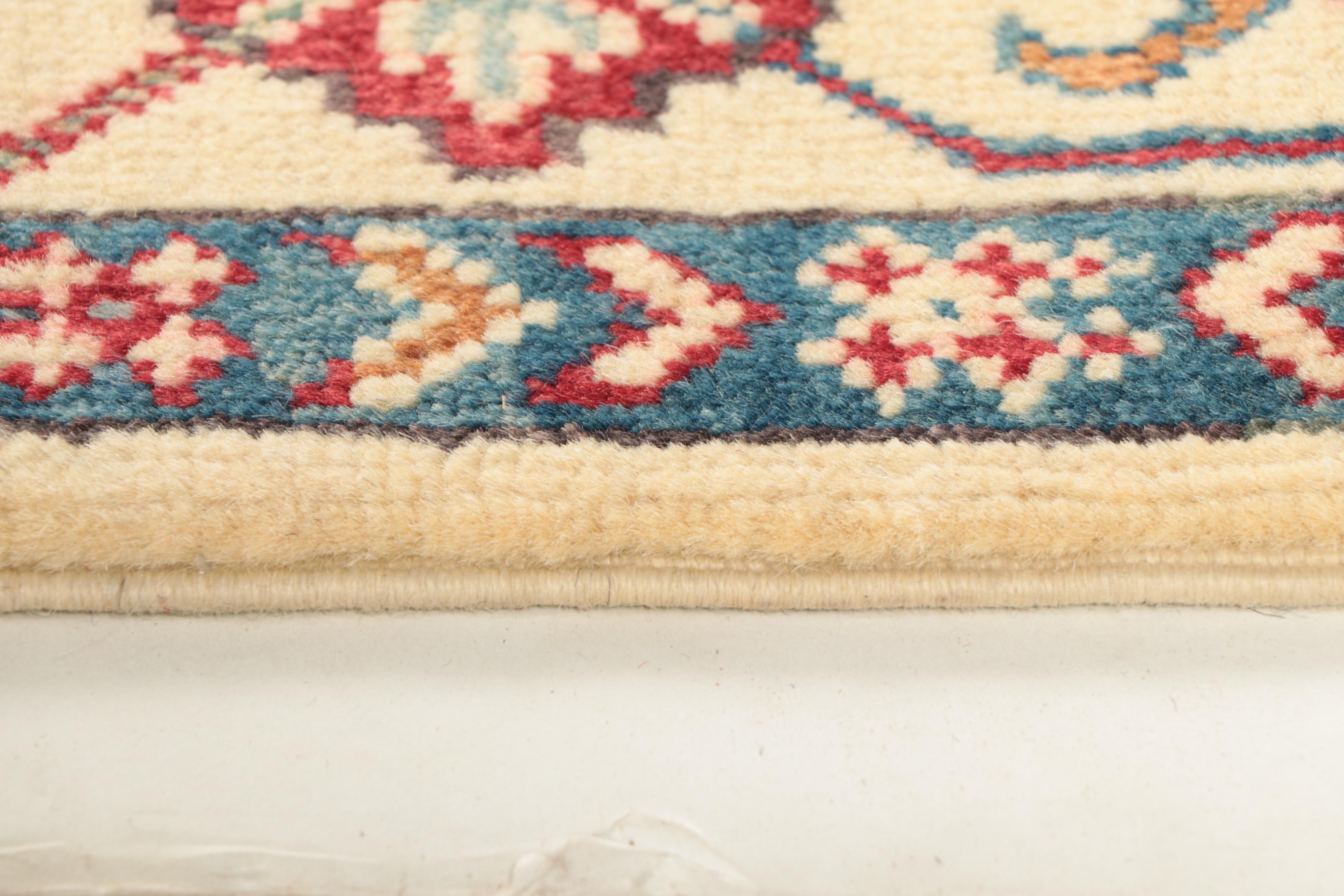 4' x 5'11 Hand-Knotted Afghan Kazak Style Area Rug