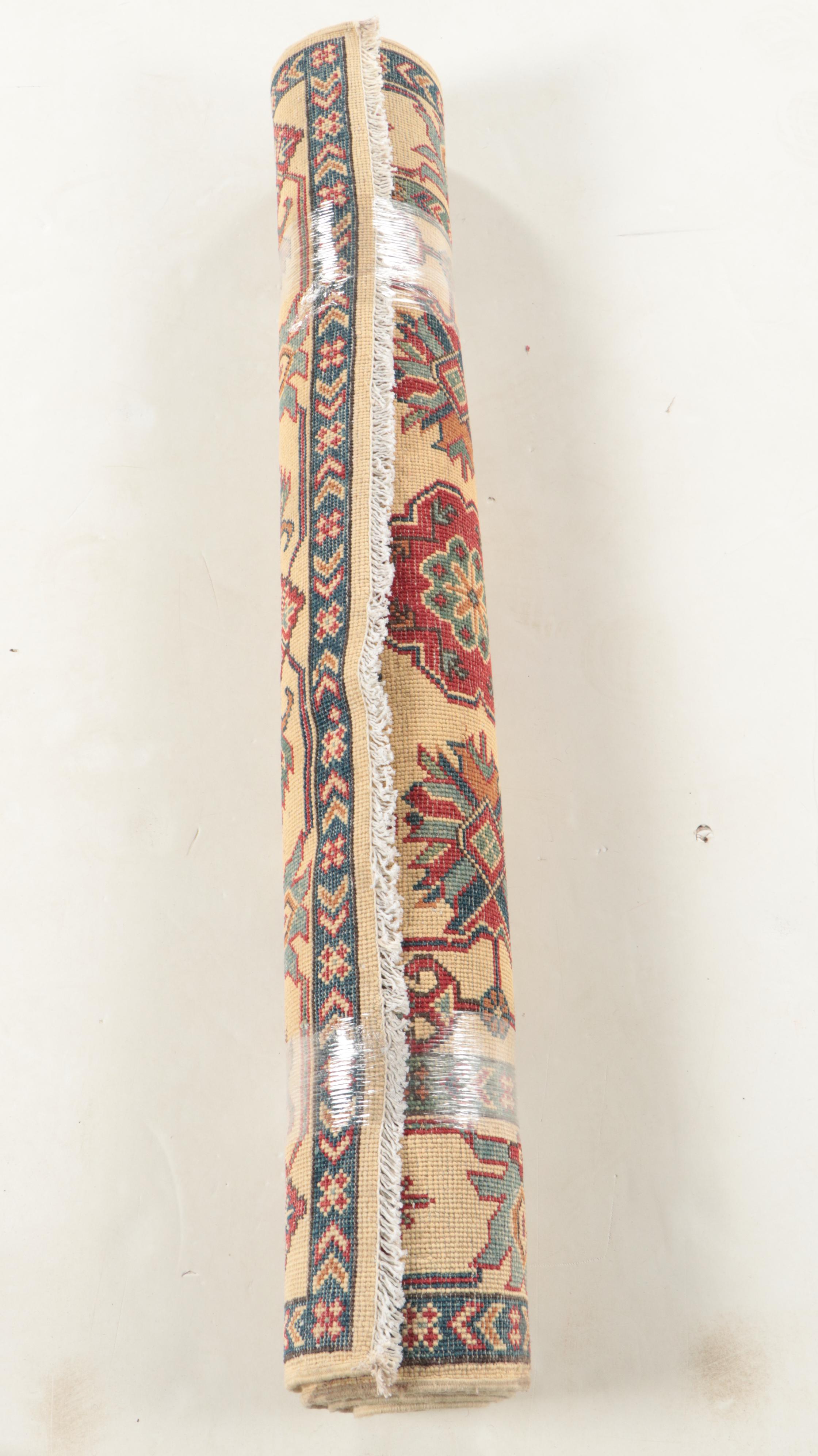 4' x 5'11 Hand-Knotted Afghan Kazak Style Area Rug