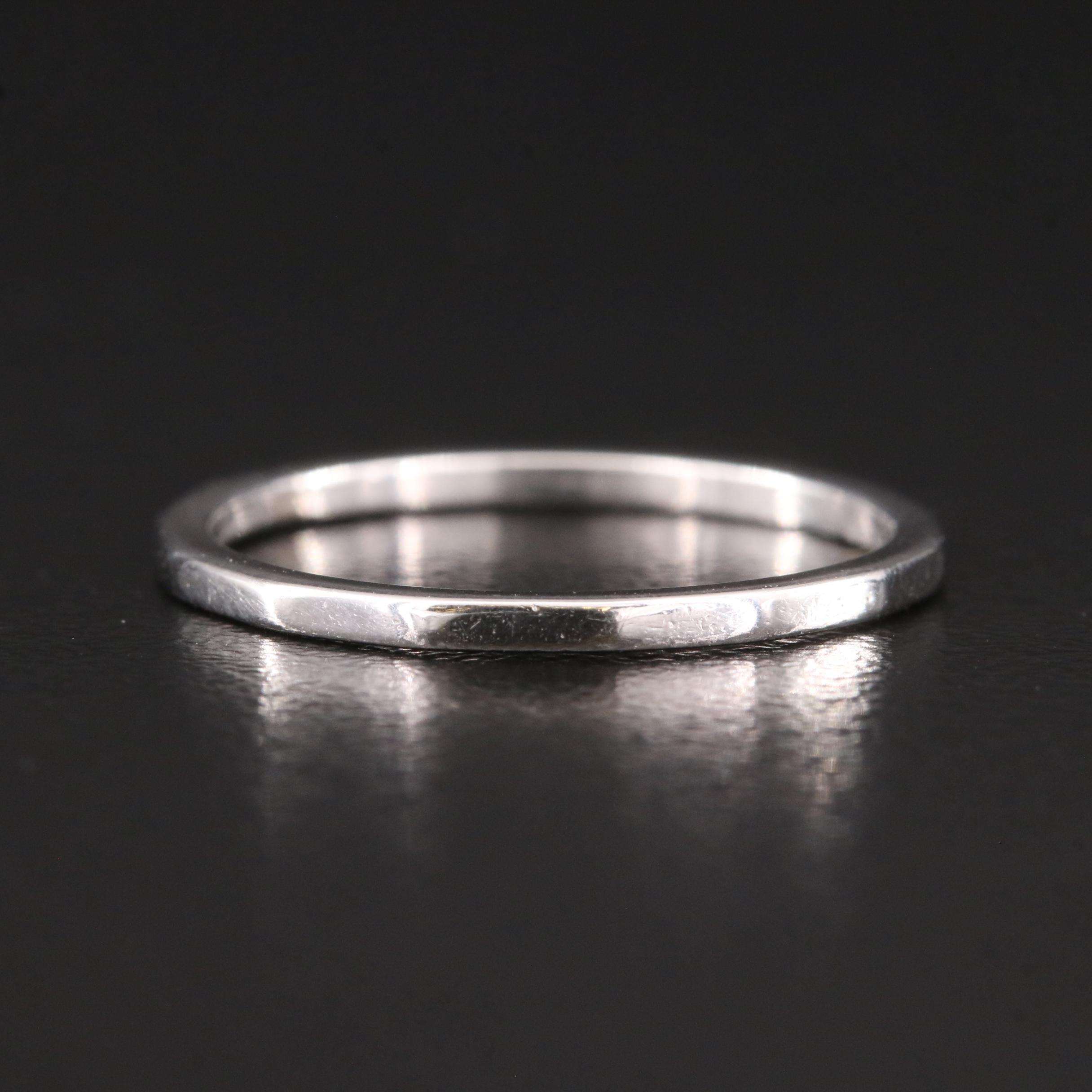 Platinum Textured Band