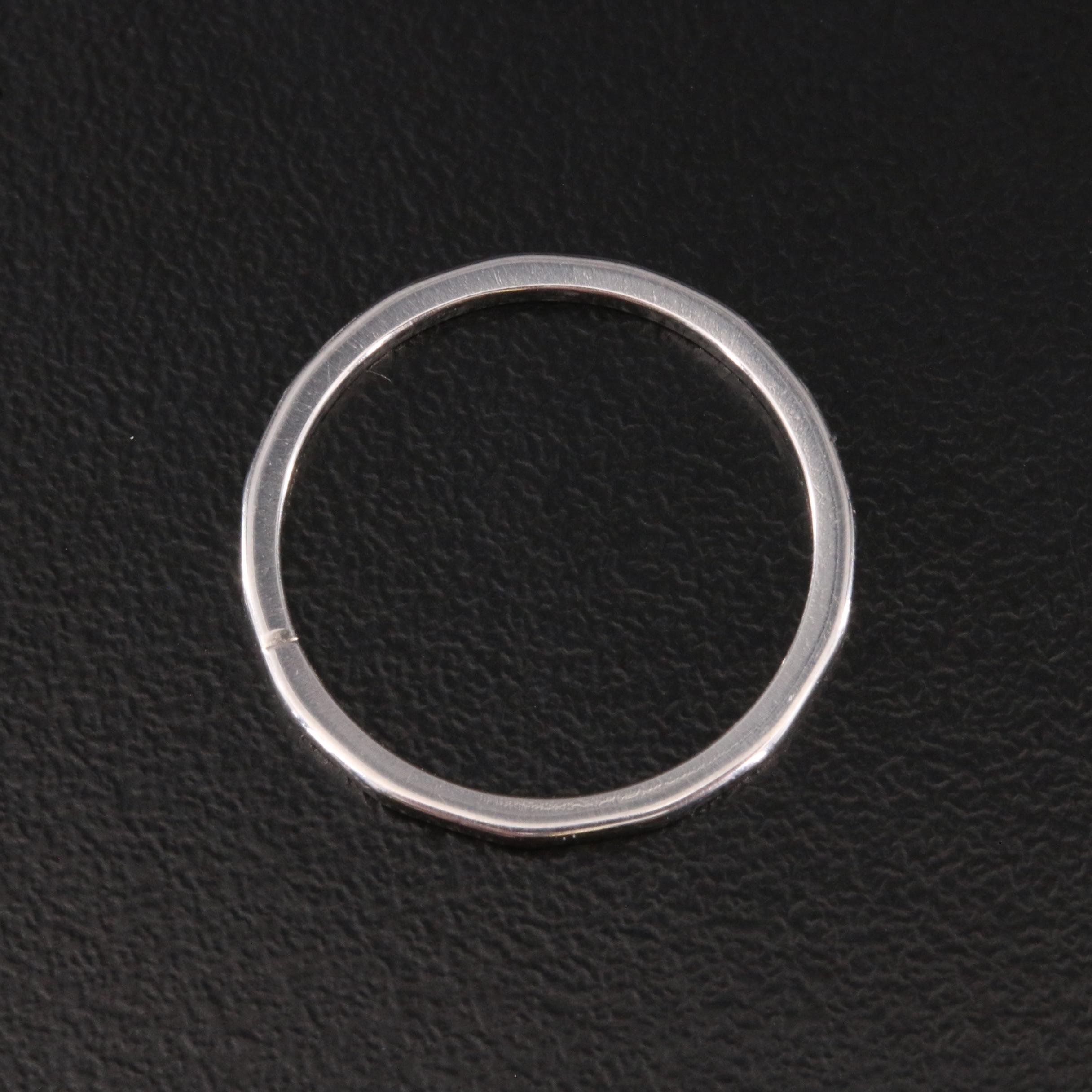 Platinum Textured Band