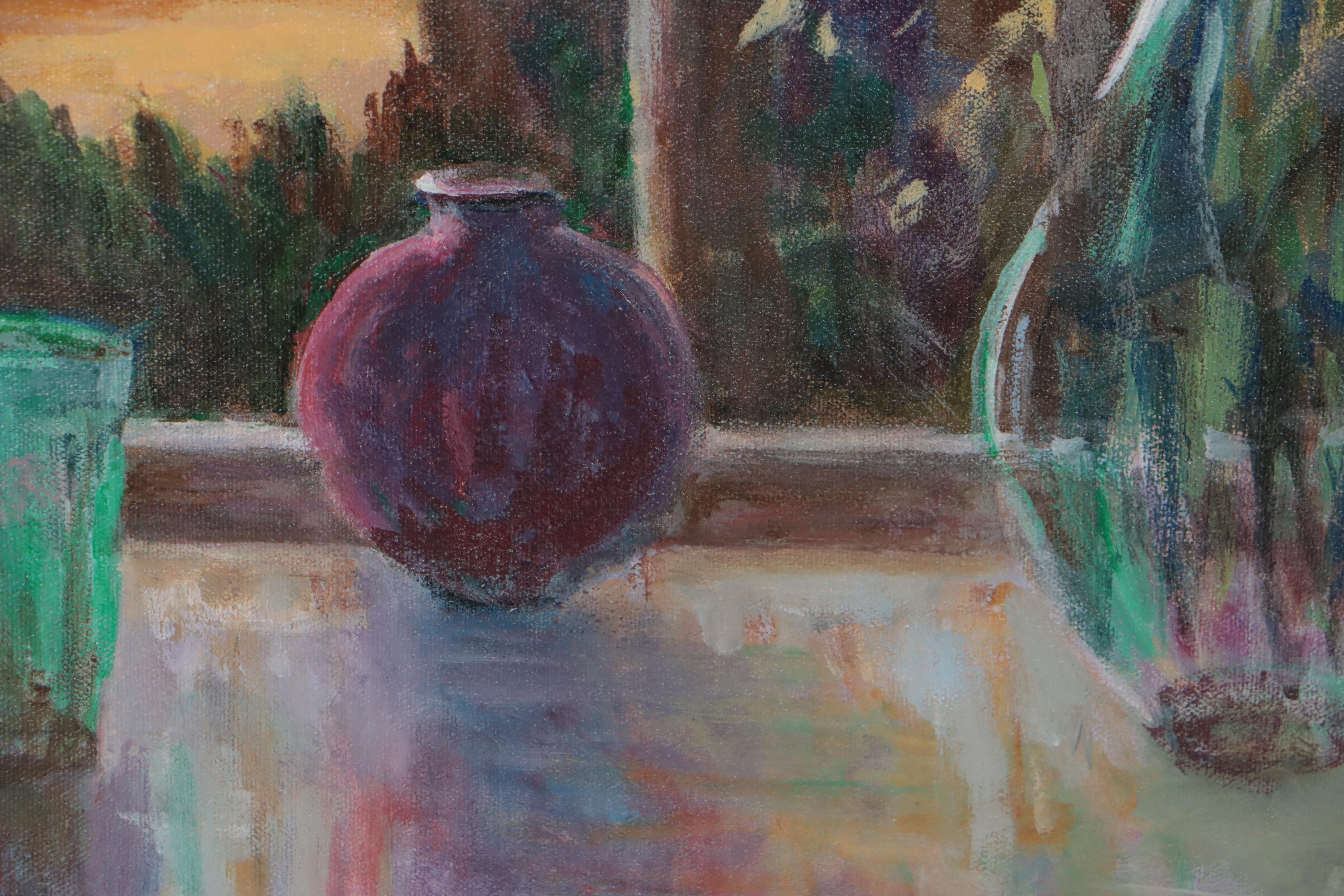 Della Moss Still Life Oil Painting, 1999