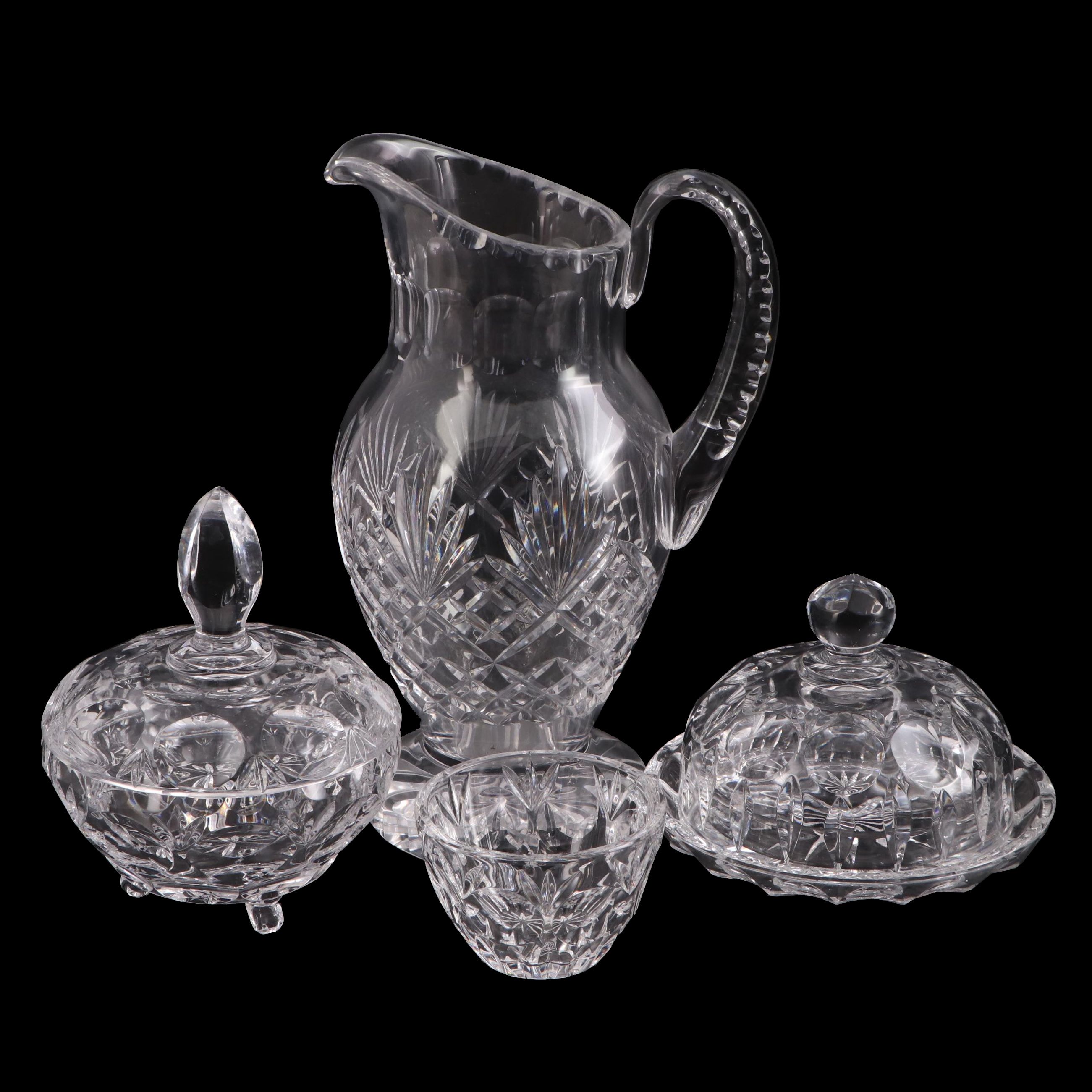 Gorham Crystal Butter Dish and Other Tableware