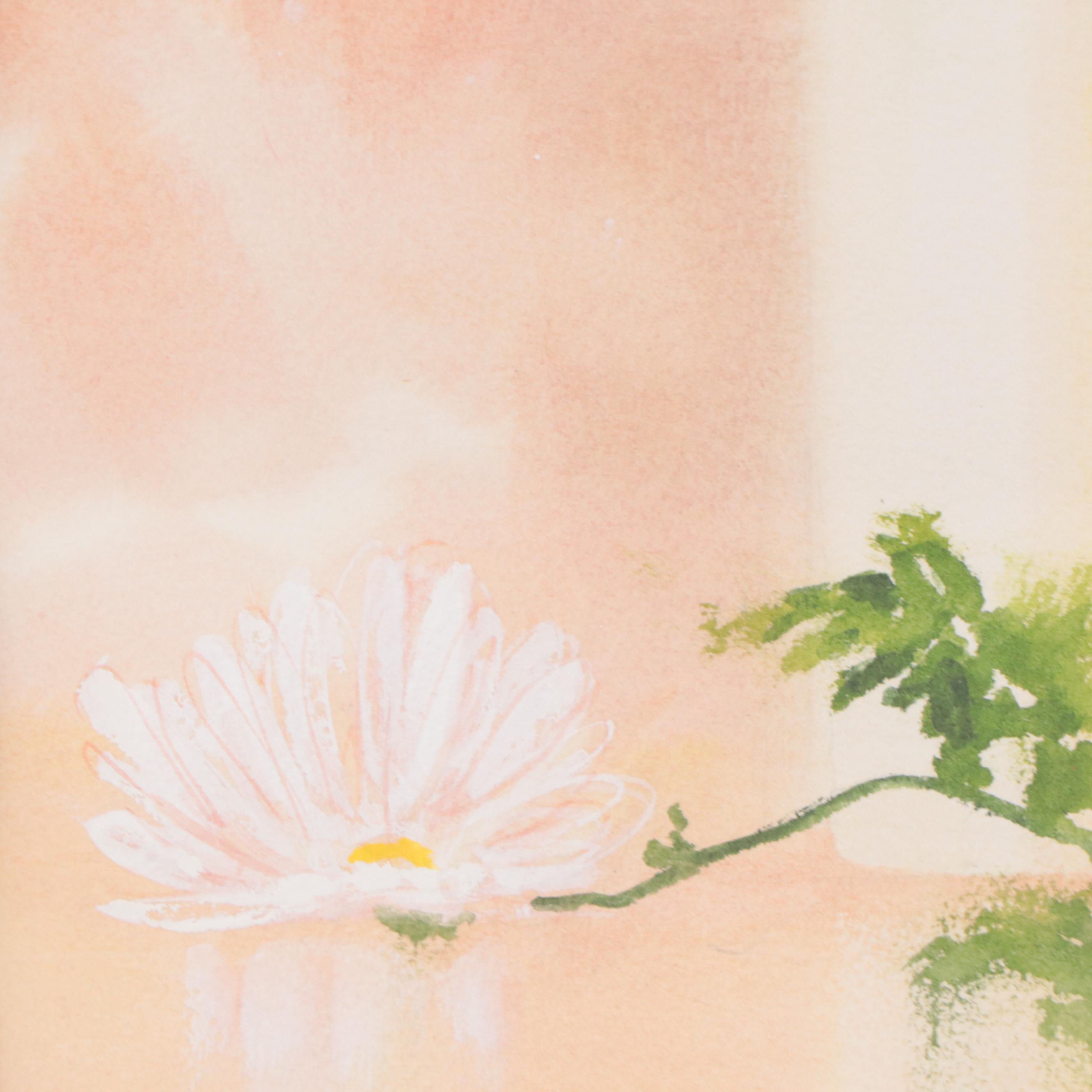 B. Doerman Watercolor Painting of Floral Still Life