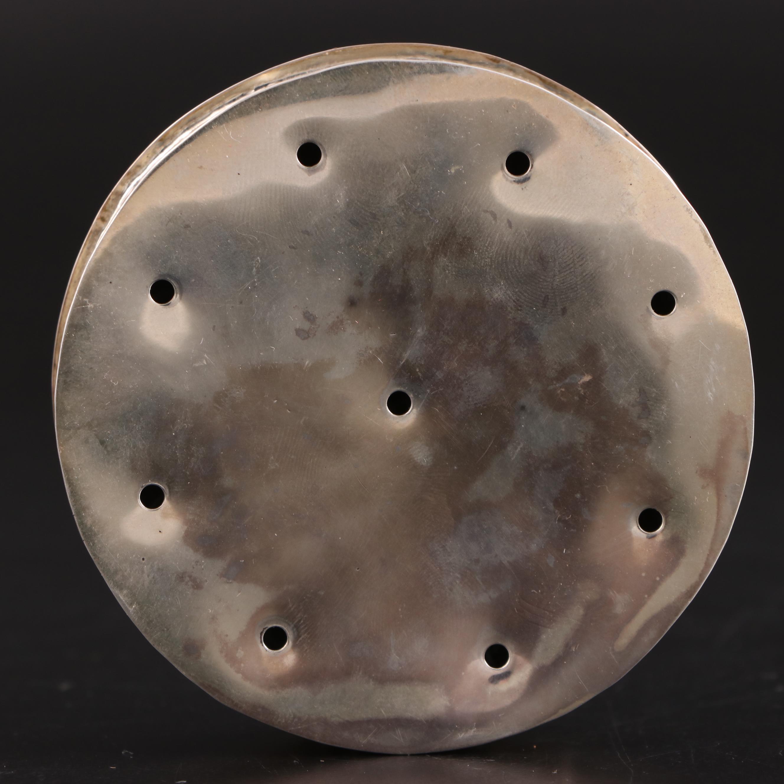 Art Deco Style Metal Compote with Stone Accents and Other Boxes