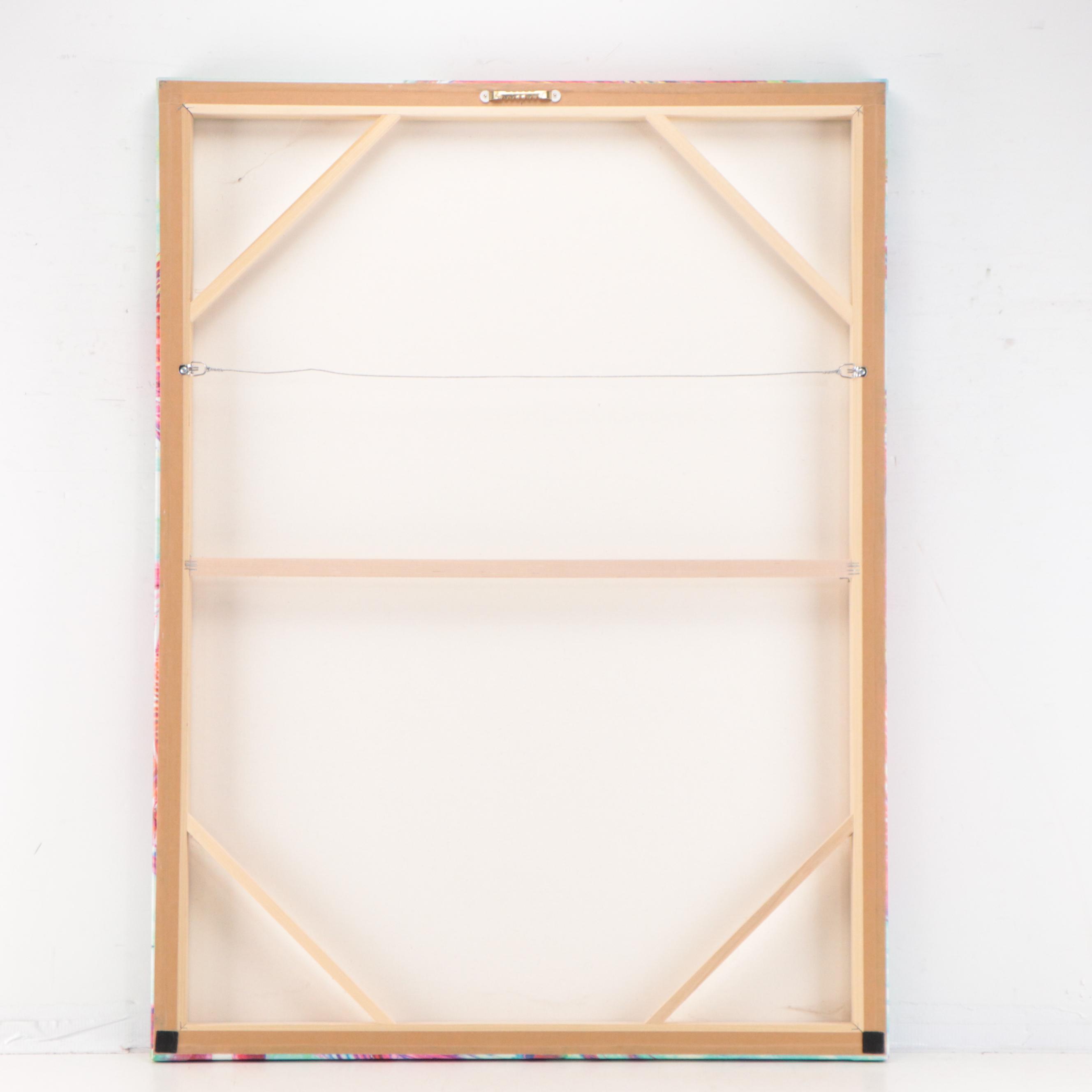 Giclée After CE Whitney "Pink Palm at North Side"