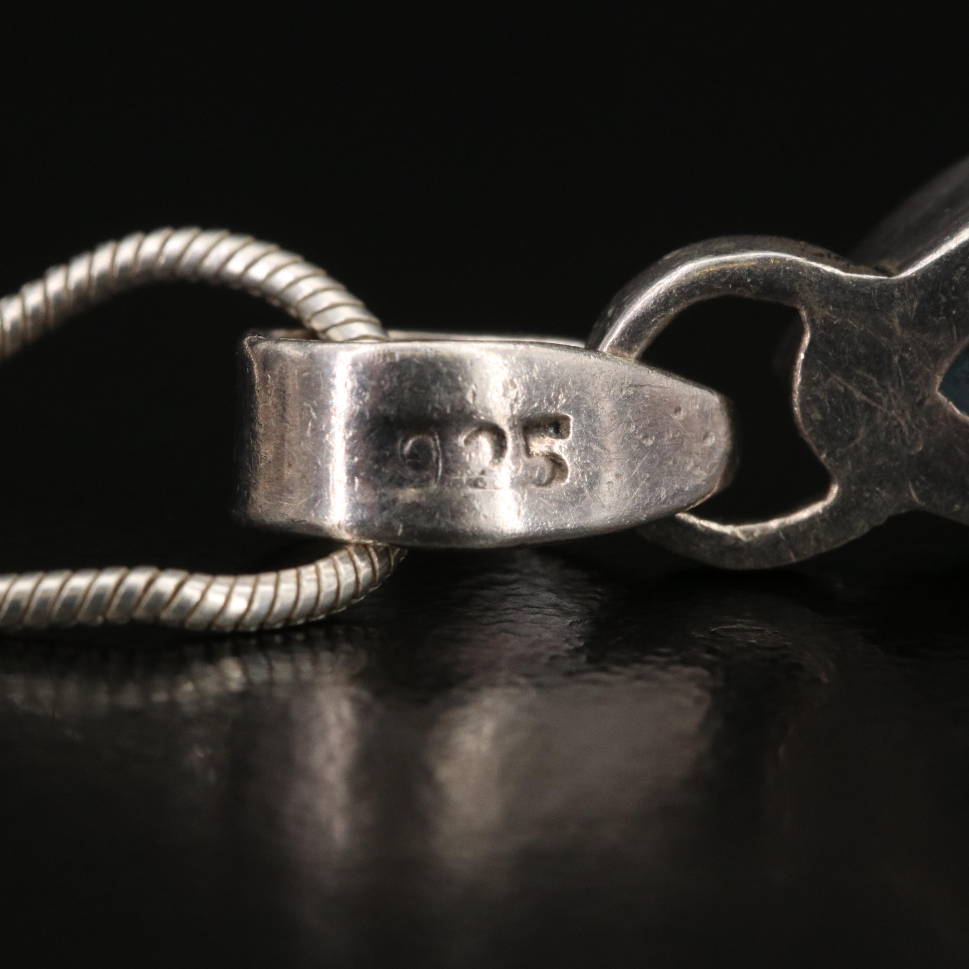 Sterling Sky Blue Topaz Teardrop Pendant Necklace