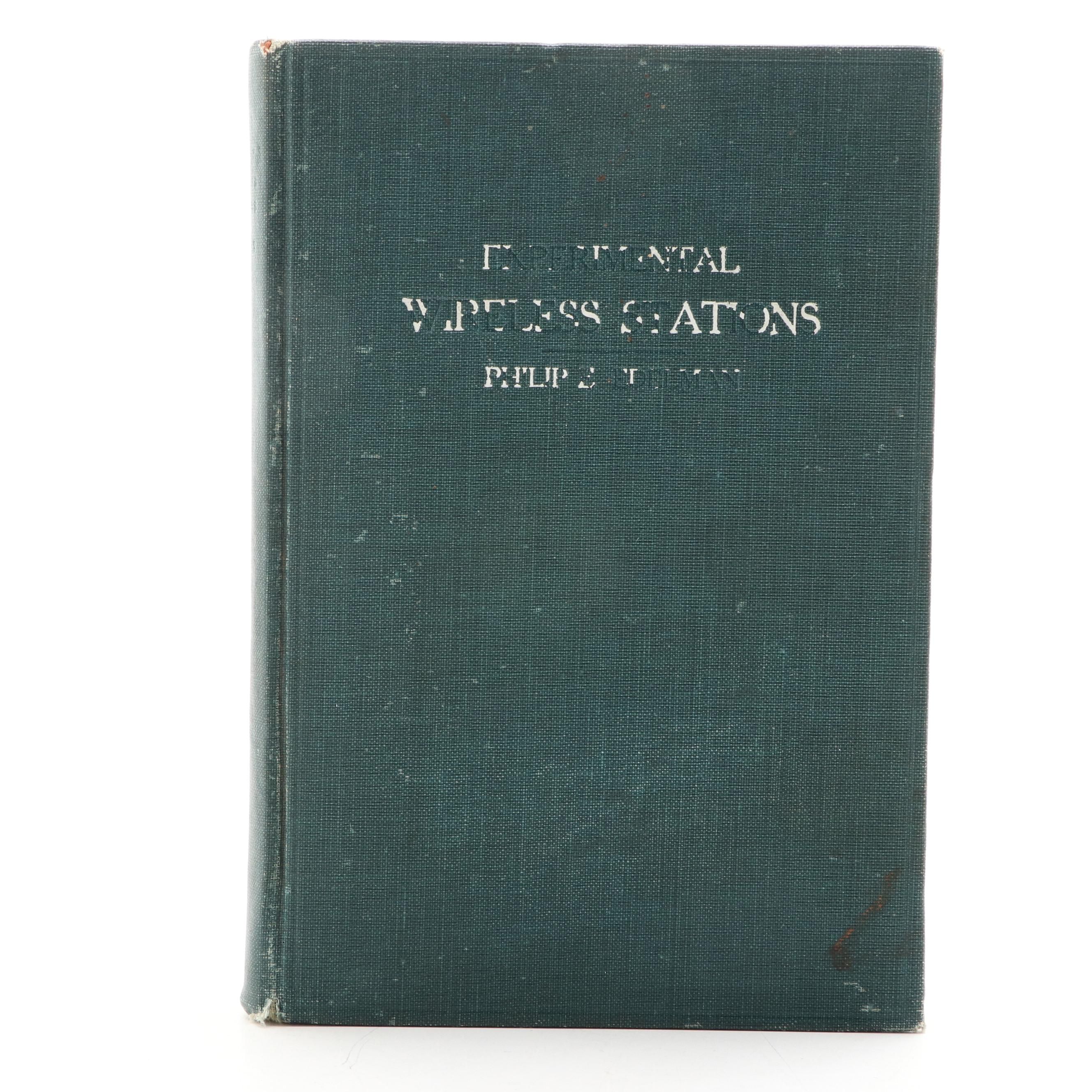 Signed First Edition "Experimental Wireless Stations" by Philip E. Edelman, 1912