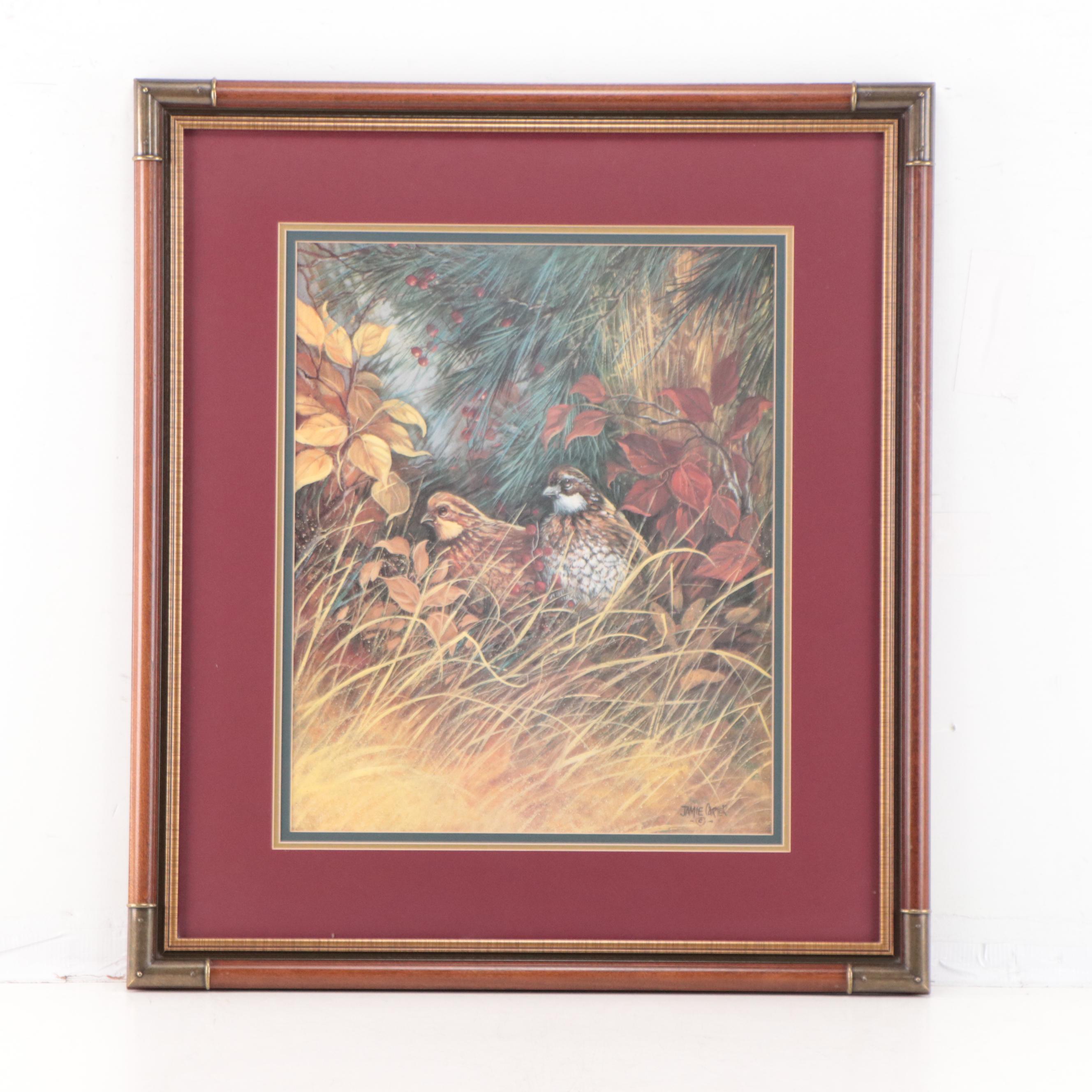 Jamie Carter Offset Lithographs of Birds