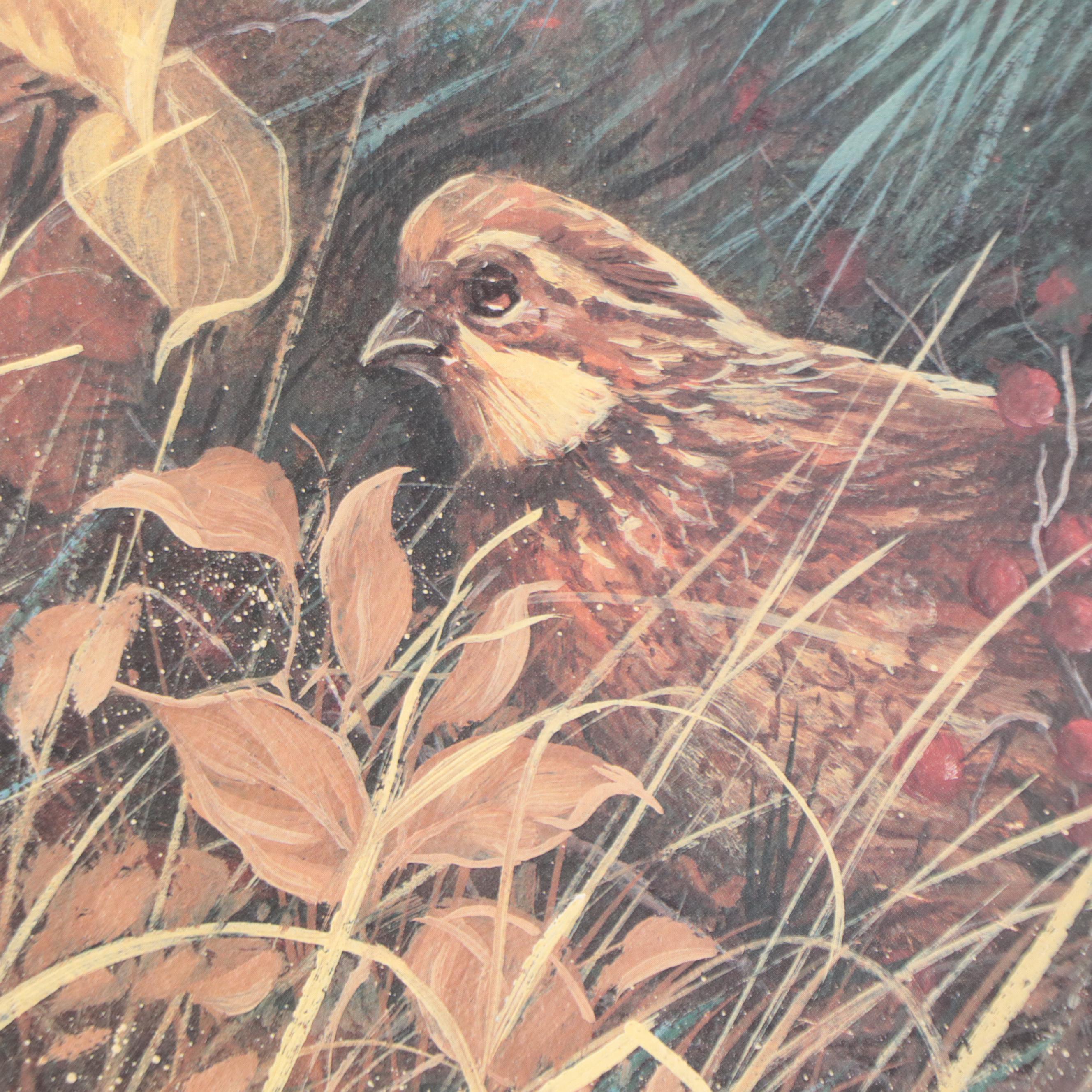 Jamie Carter Offset Lithographs of Birds