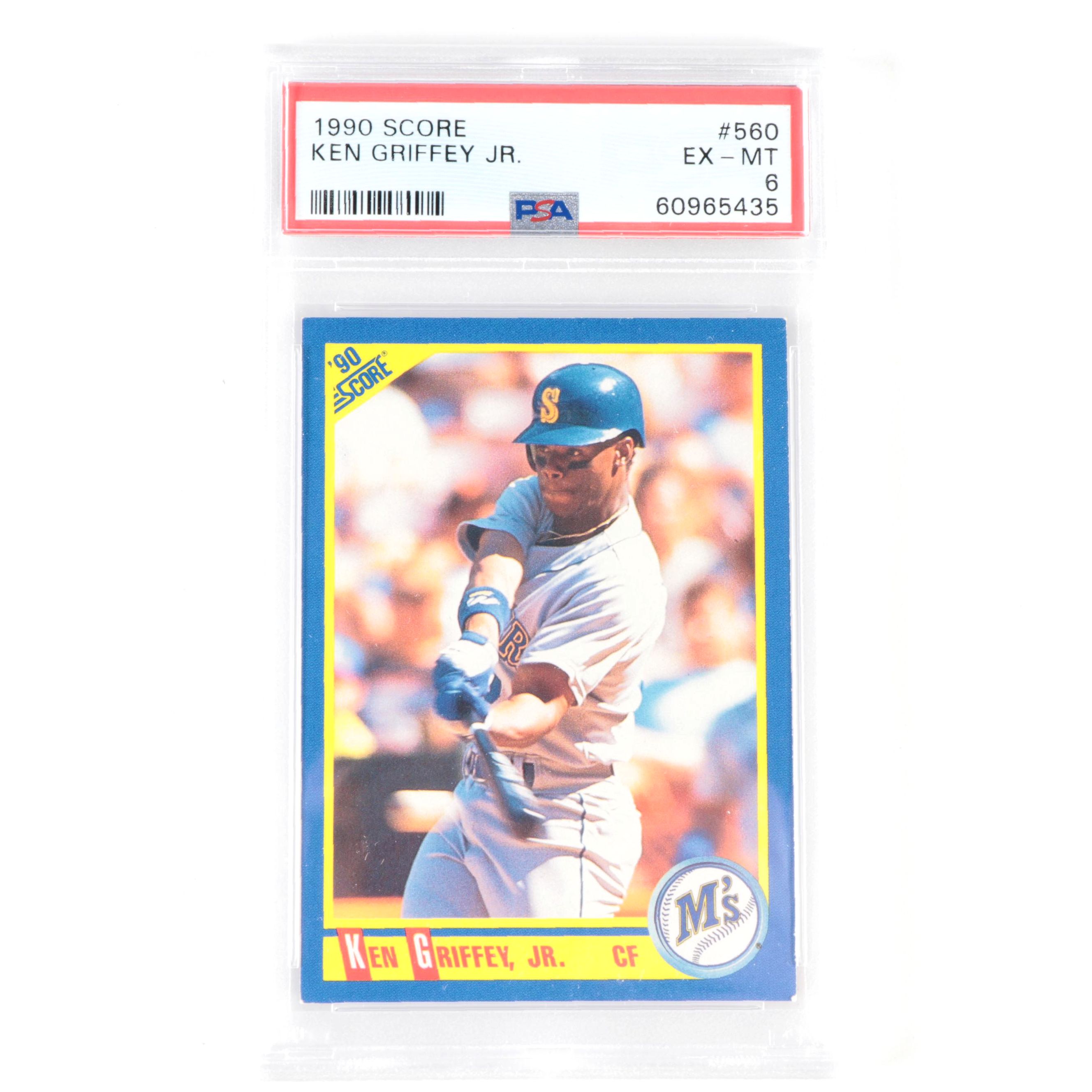1990 Score Ken Griffey Jr. #560 Graded PSA 6 EX-MT Baseball Card