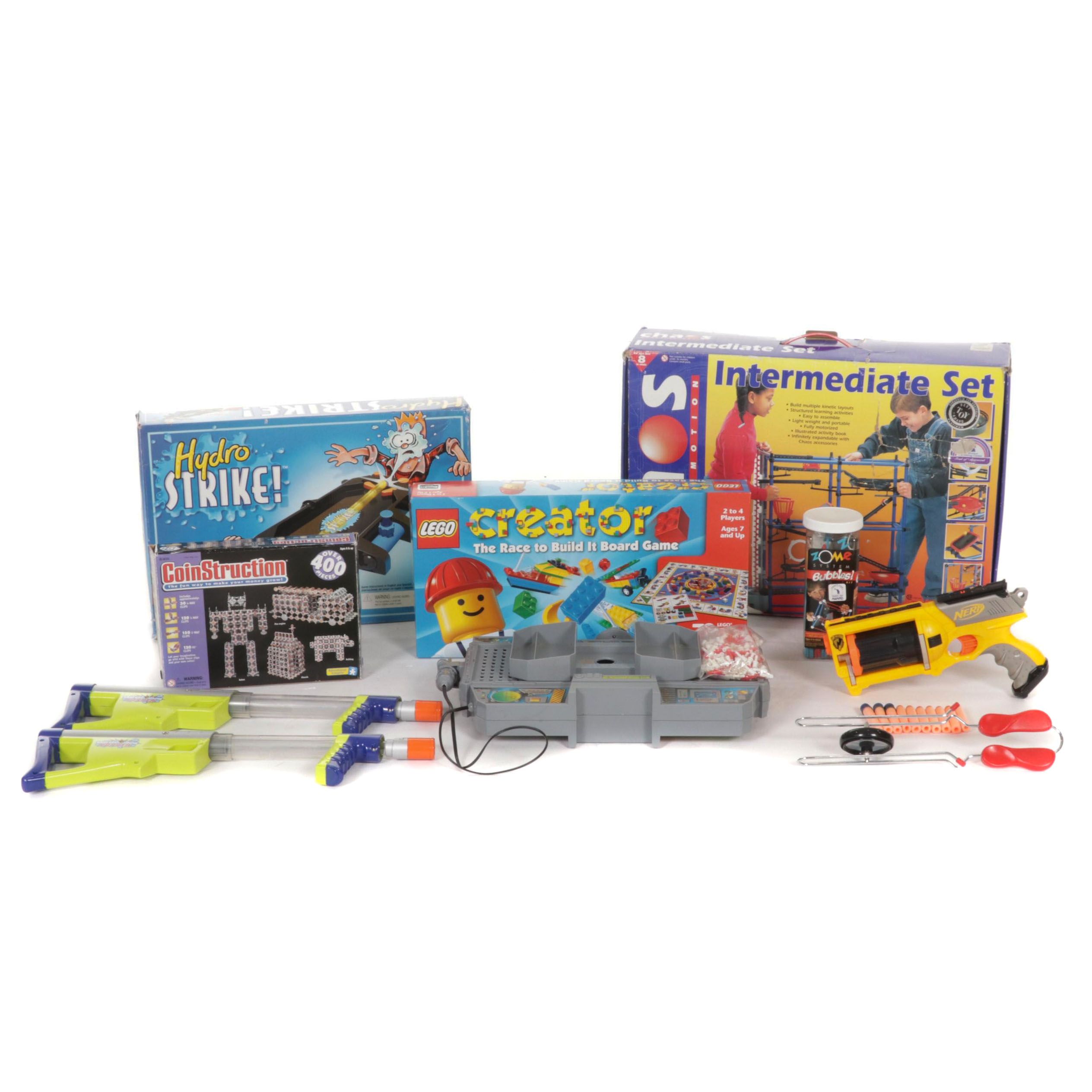 Lego Creator Board Game With Nerf Gun, Construction Toys and Board Games