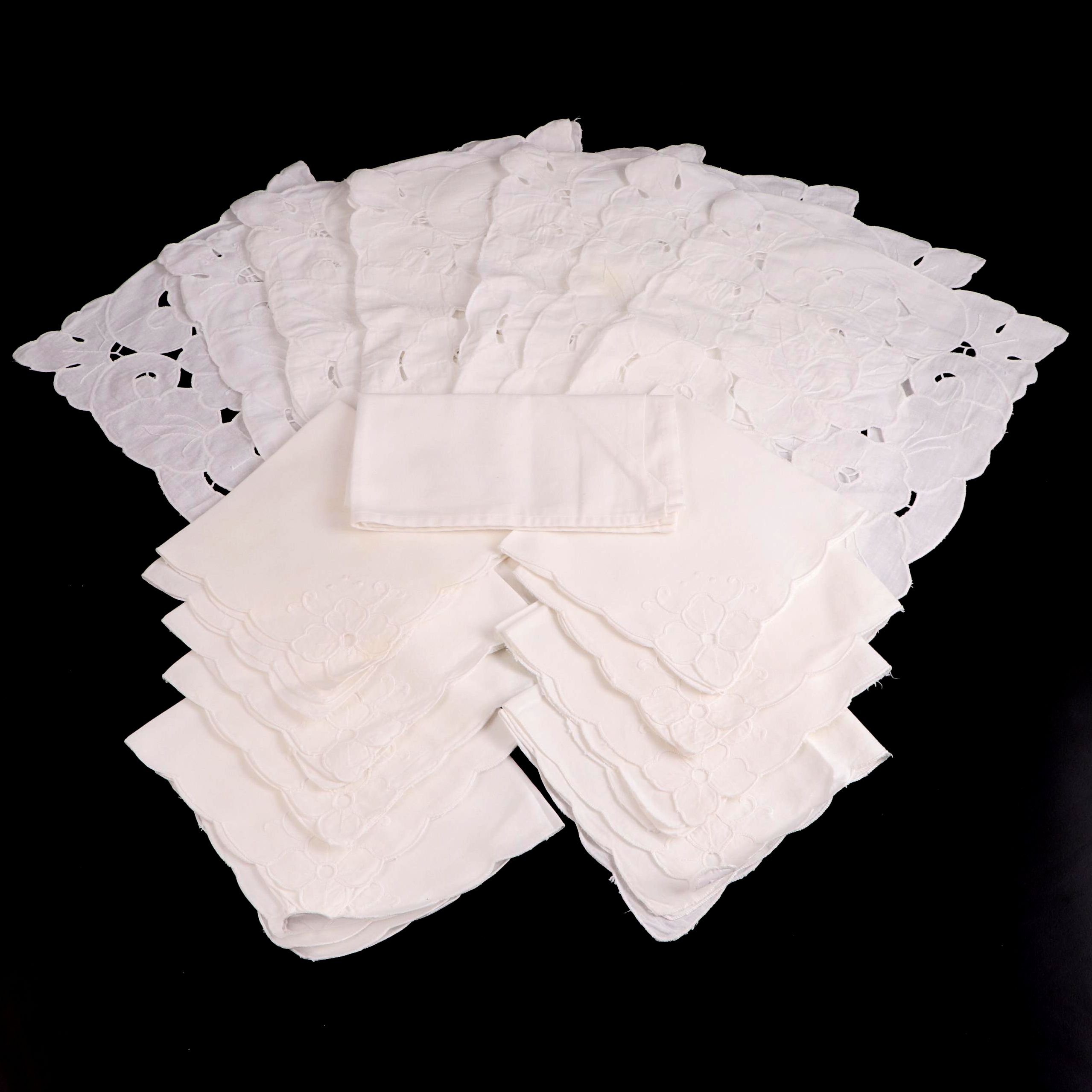 Cut Work Napkins and Placemats, 20th Century