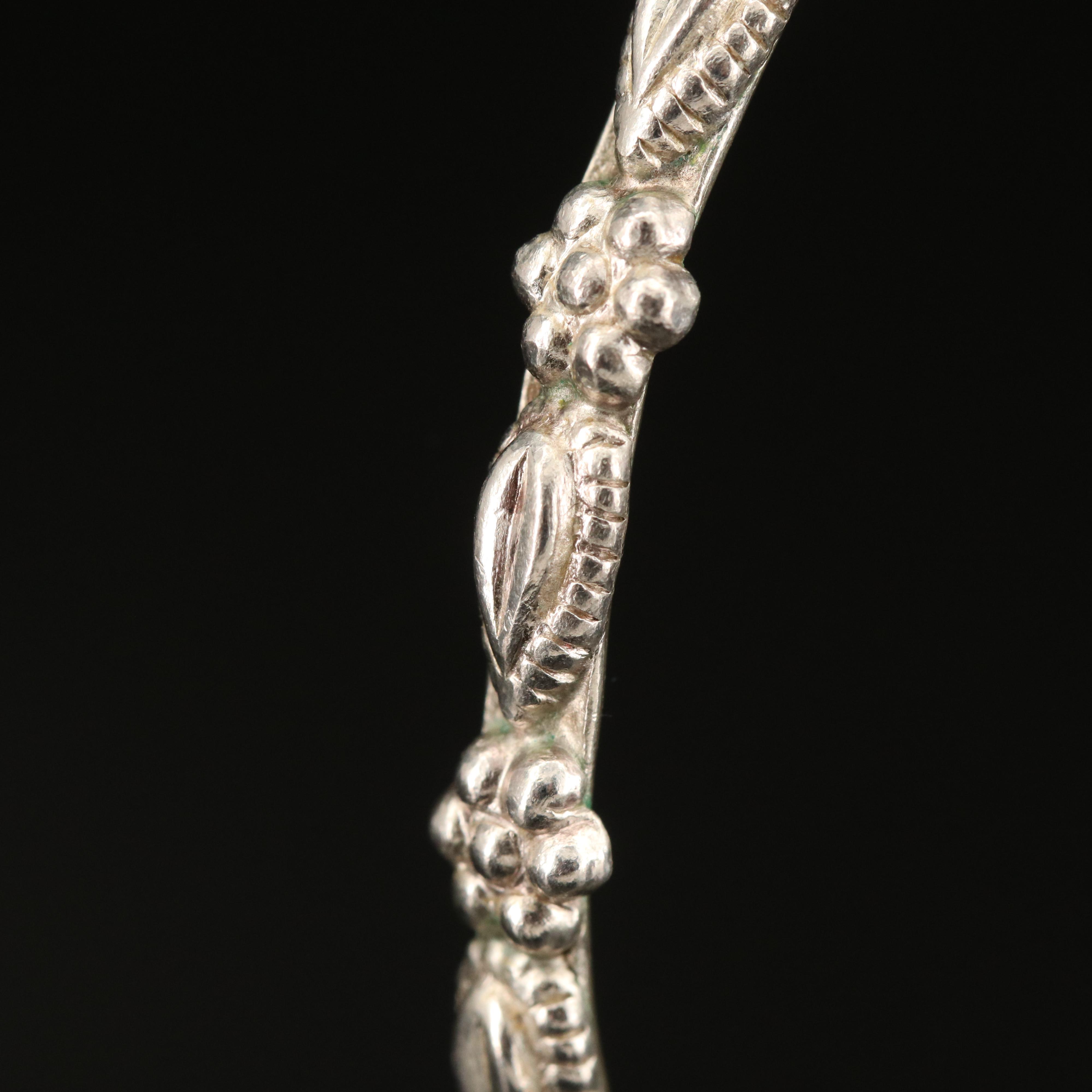 Sterling Patterned Bangle