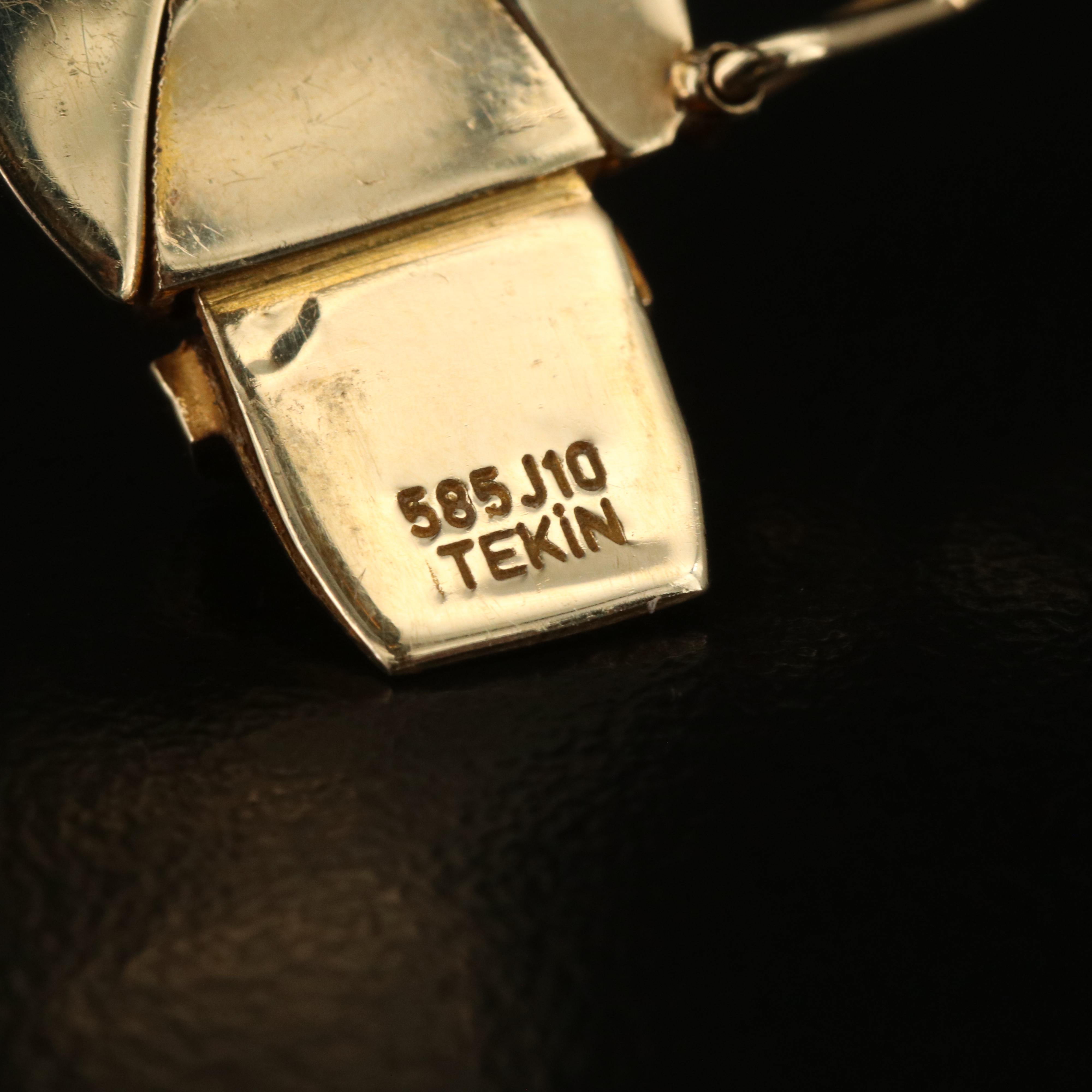 14K "X" Link Bracelet