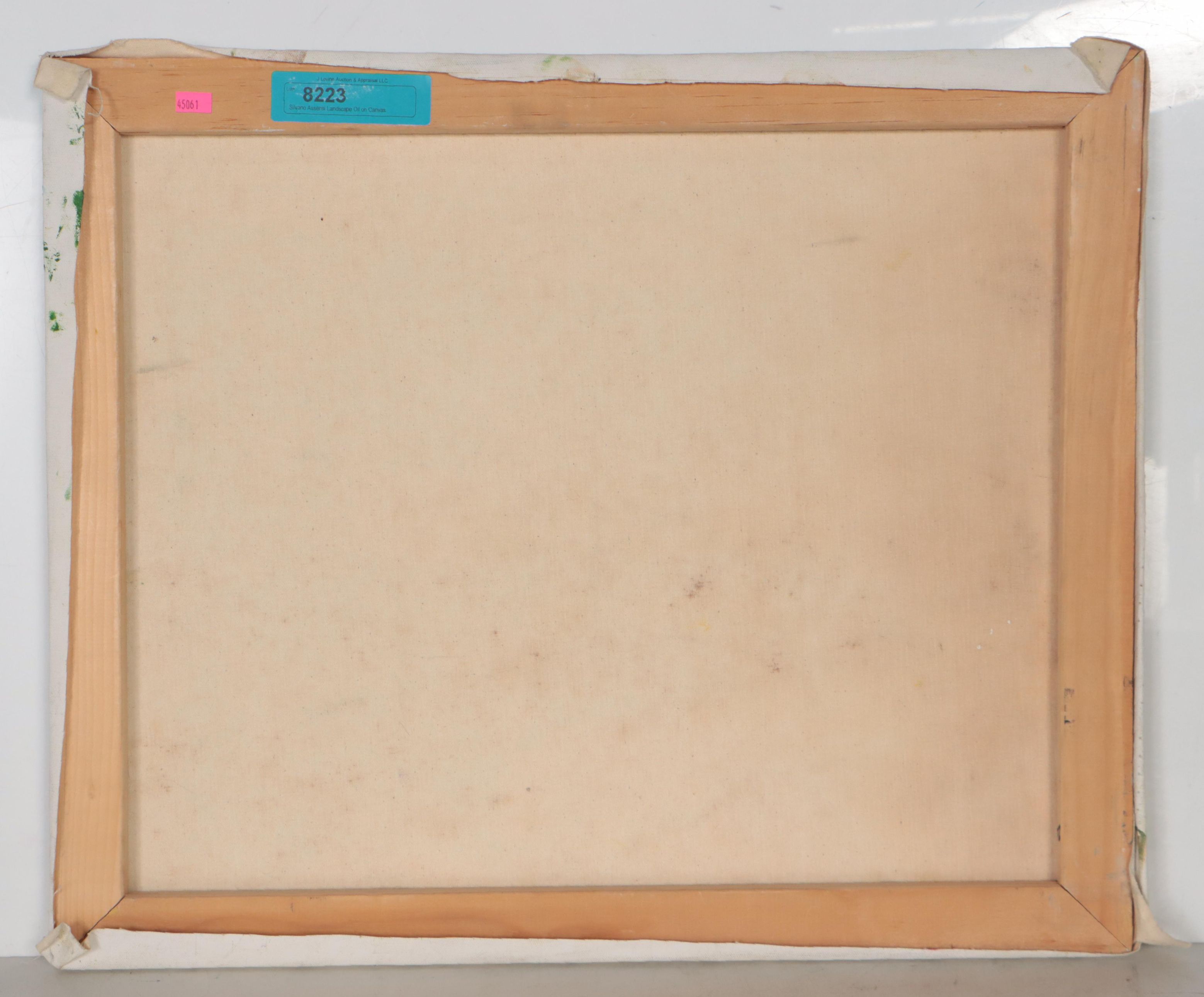 Silvano Assensi Oil Painting of Verdent Landscape