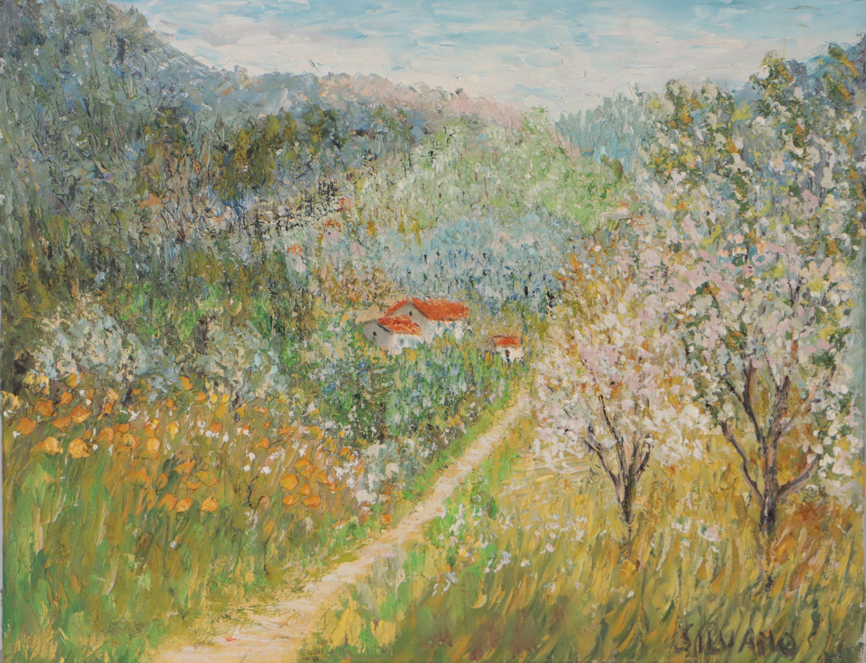Silvano Assensi Oil Painting of Landscape