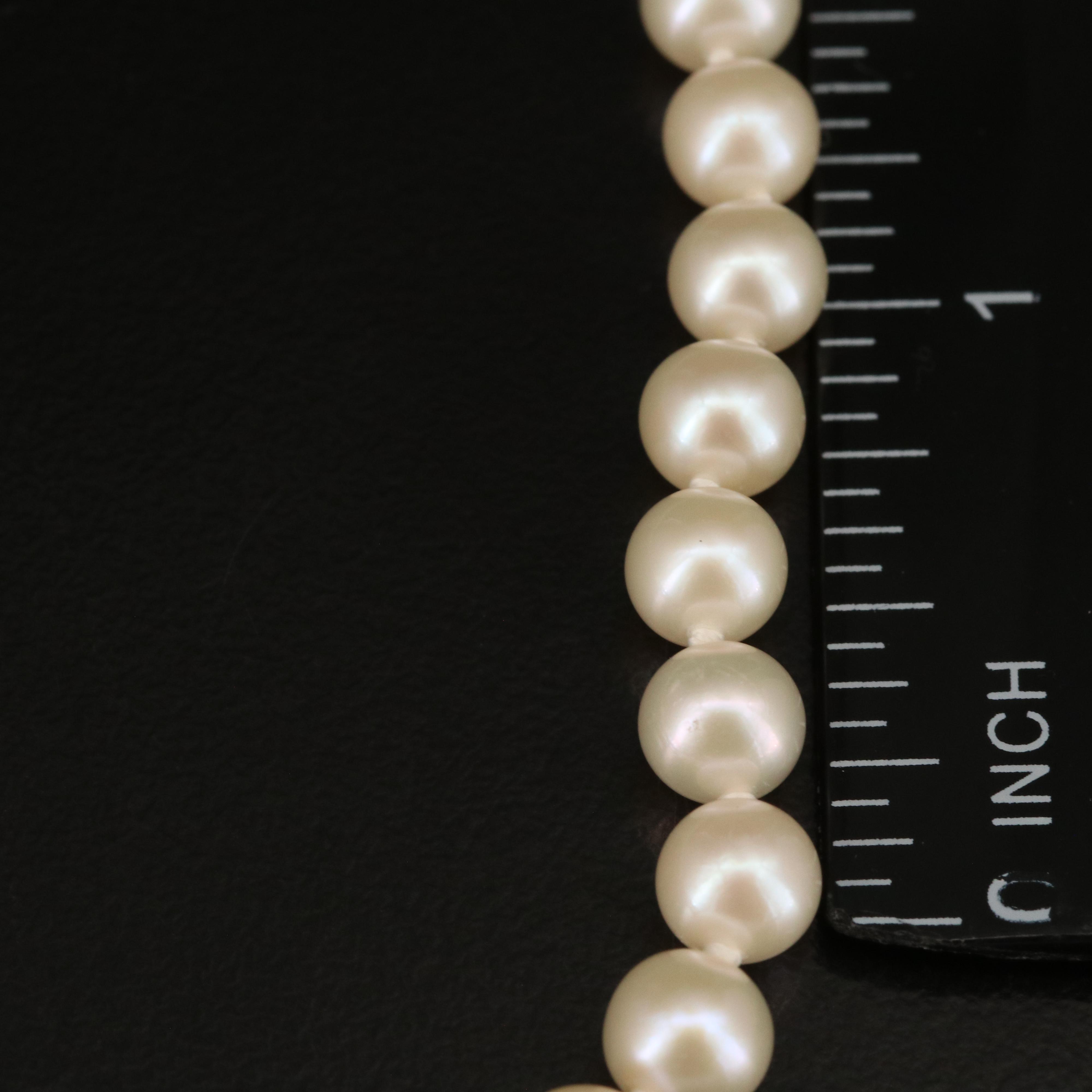 Blue Lagoon by Mikimoto Pearl Necklace with Sterling Clasp