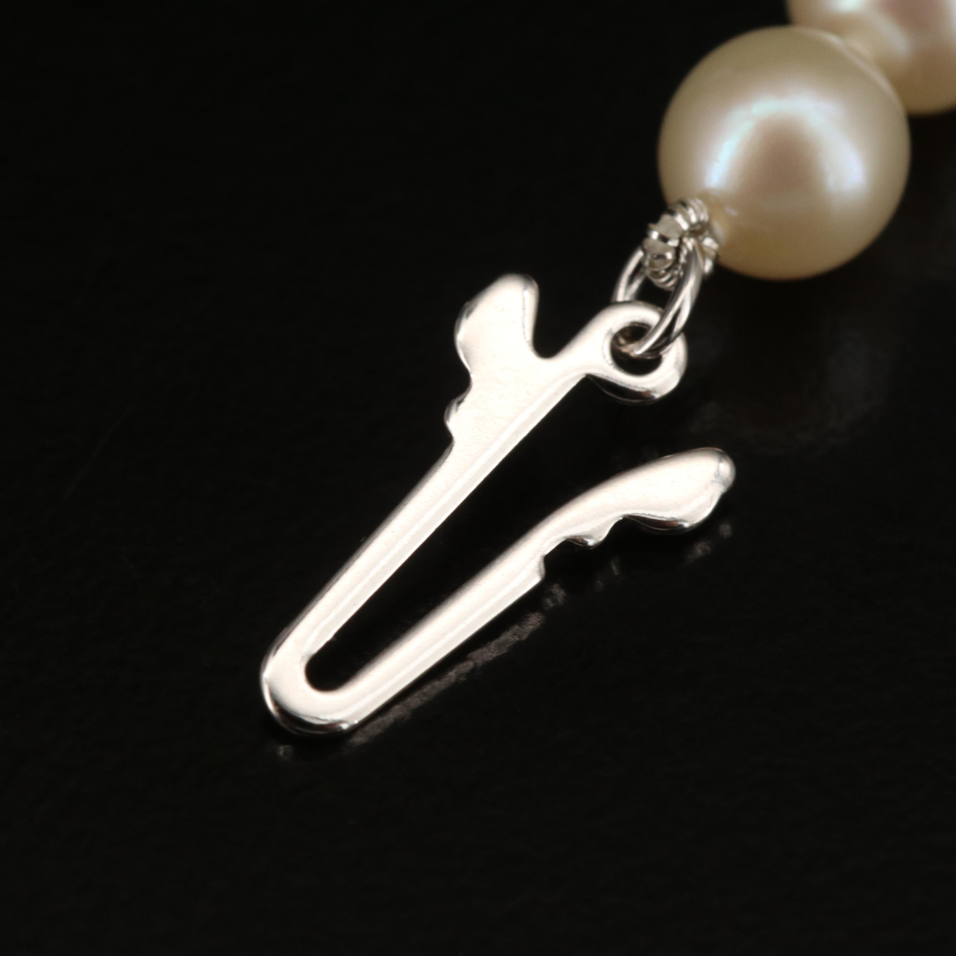 Blue Lagoon by Mikimoto Pearl Necklace with Sterling Clasp