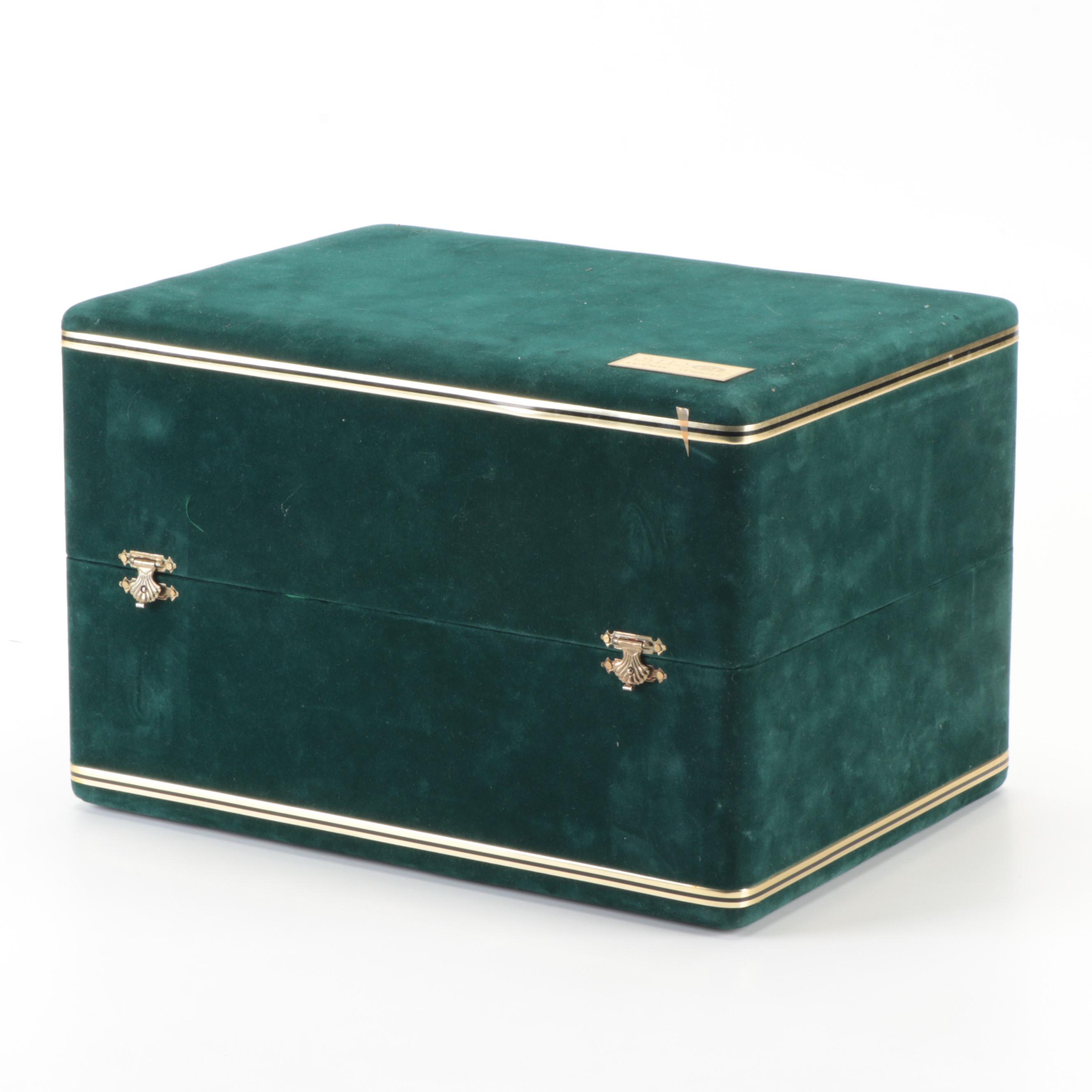 Hand-Painted Dresden Porcelain Ewer with Gilt Filigree Mounts