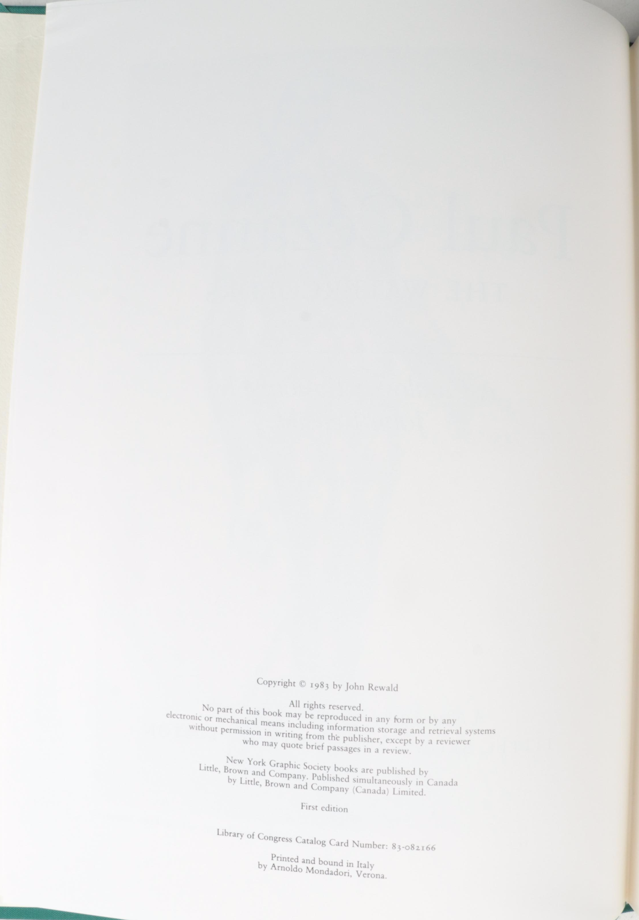 First Edition "Paul Cézanne: The Watercolors" with Other Art Books