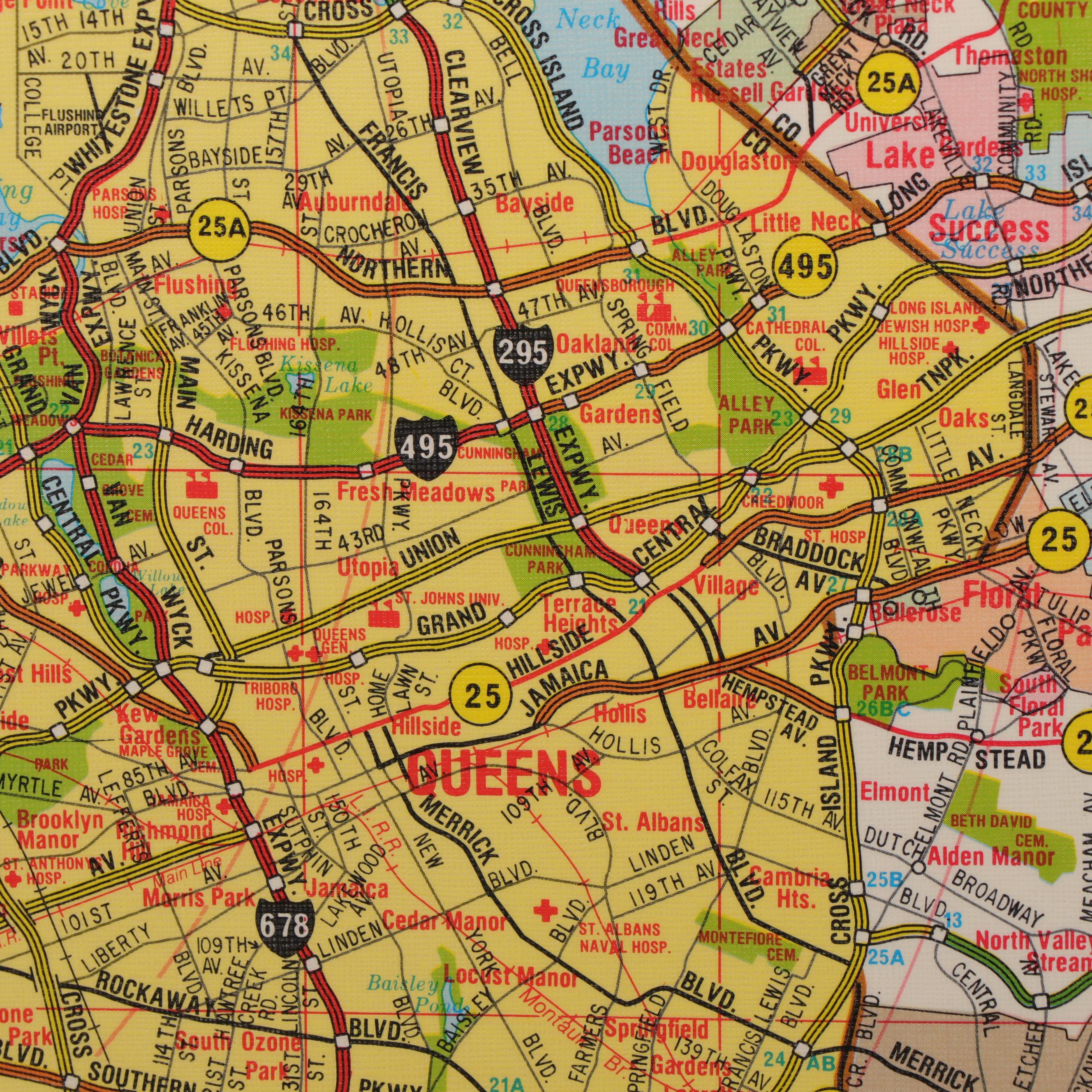 Champion Pull-Down Map of Metropolitan New York City