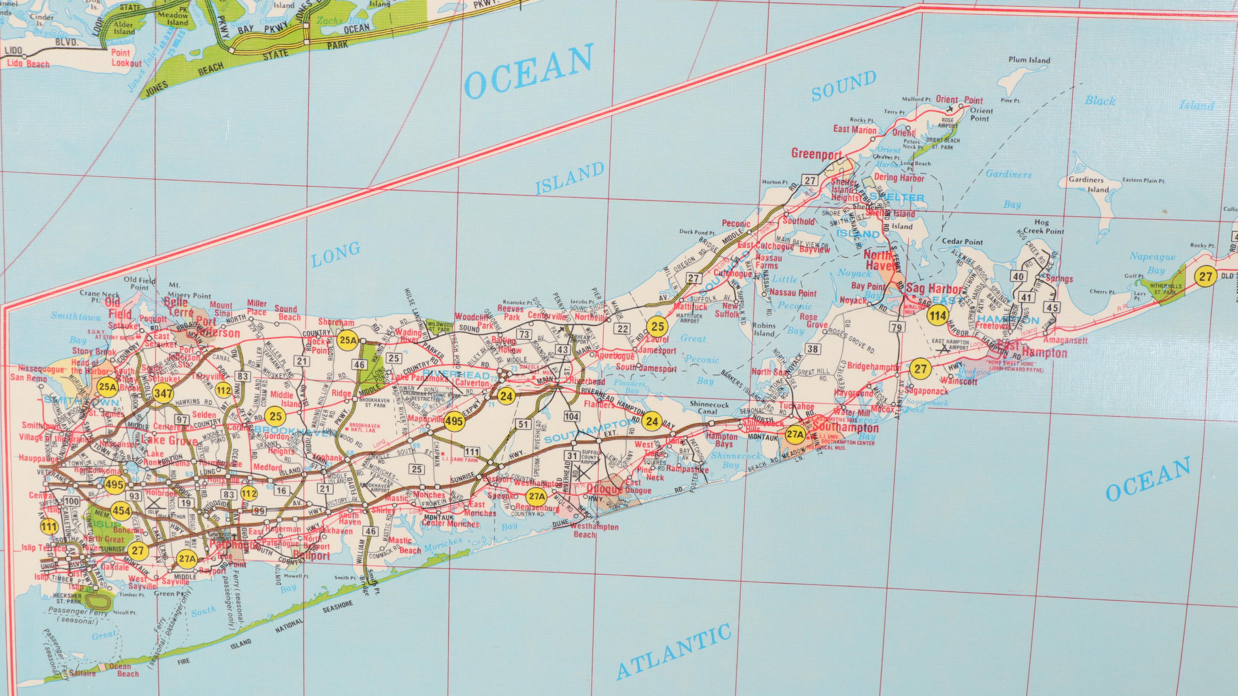 Champion Pull-Down Map of Metropolitan New York City