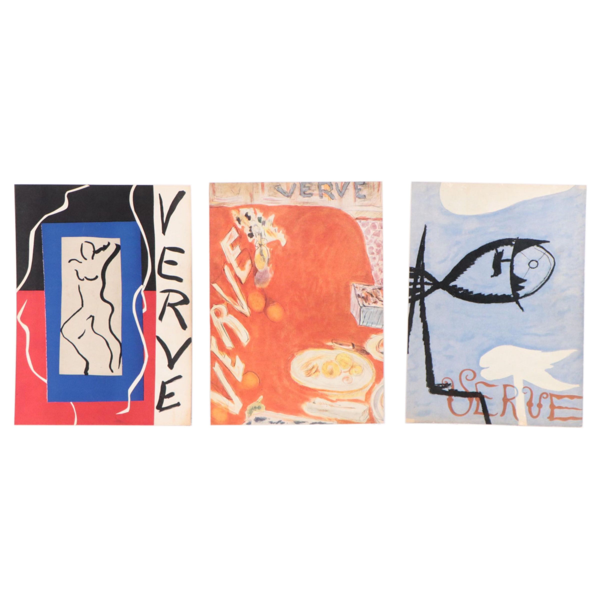 Matisse, Braque and Bonnard Covers for Verve, 1930s