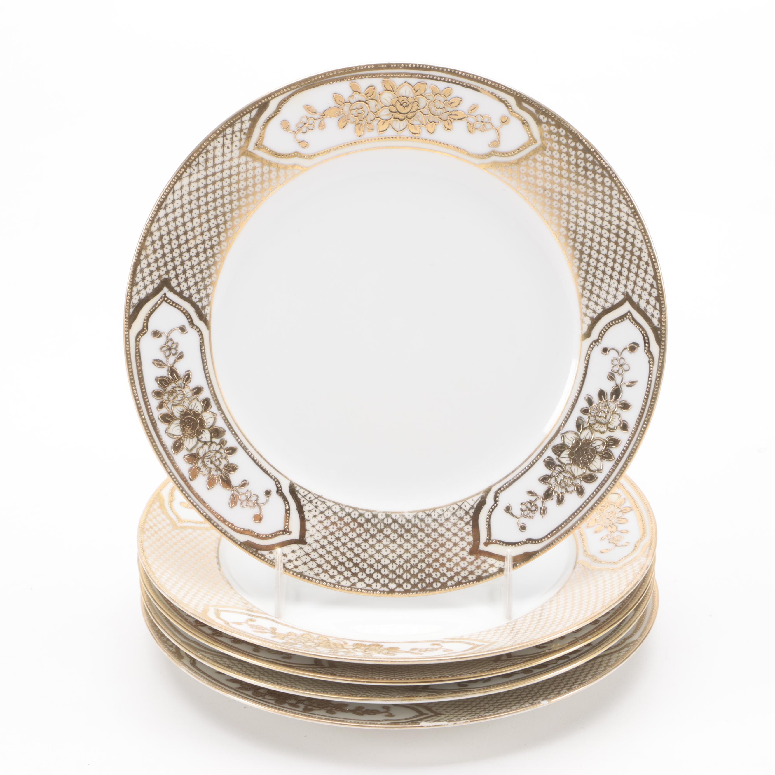 Hand-Painted Noritake Plates and Table Accessories, Early 20th Century