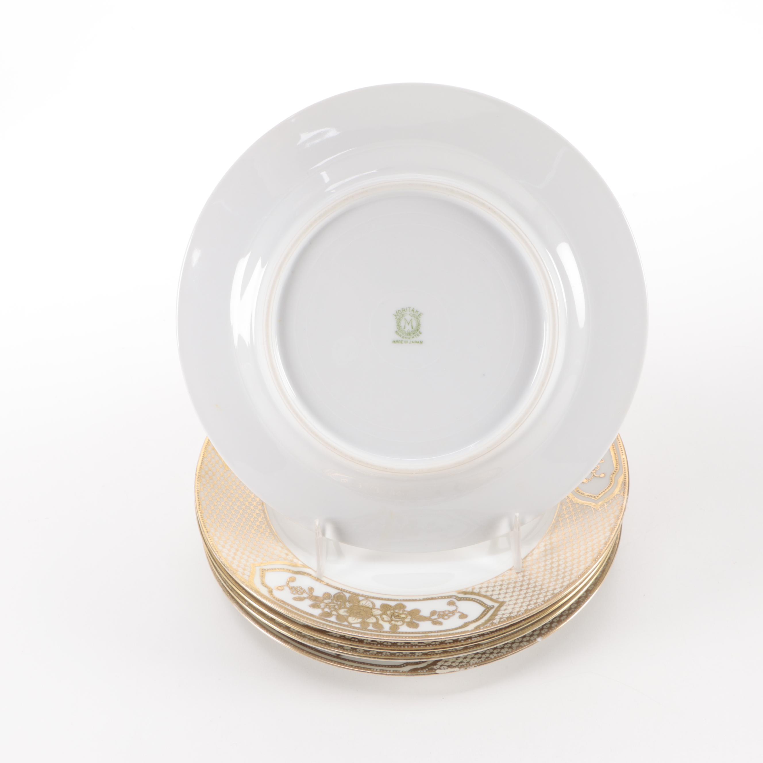 Hand-Painted Noritake Plates and Table Accessories, Early 20th Century