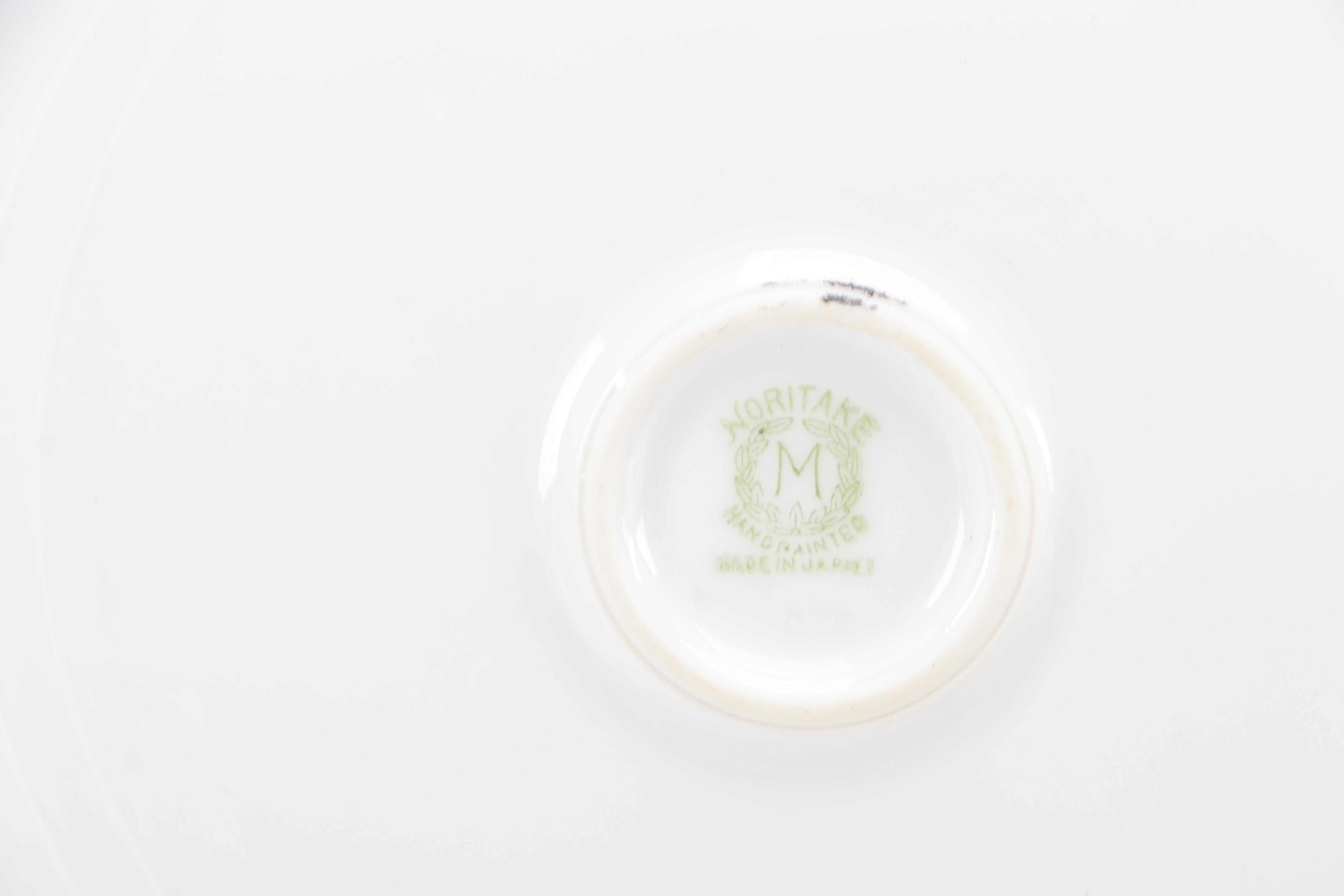 Hand-Painted Noritake Plates and Table Accessories, Early 20th Century