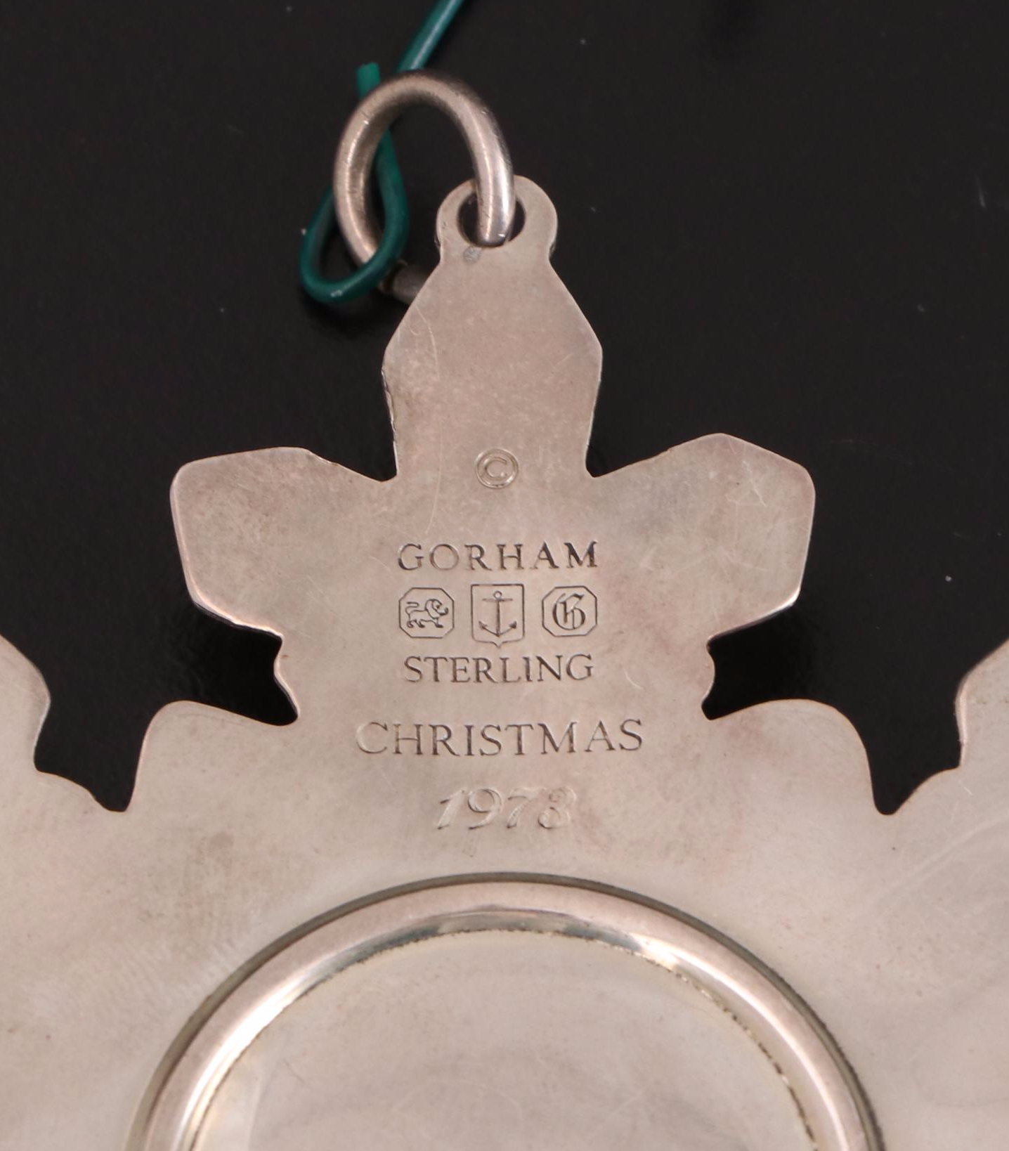 Gorham Sterling Silver and Silver Plate Annual Christmas Snowflake Ornaments
