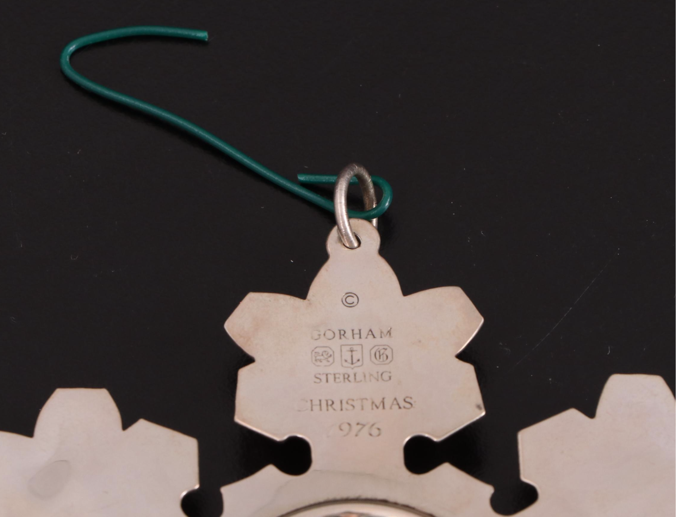 Gorham Sterling Silver and Silver Plate Annual Christmas Snowflake Ornaments