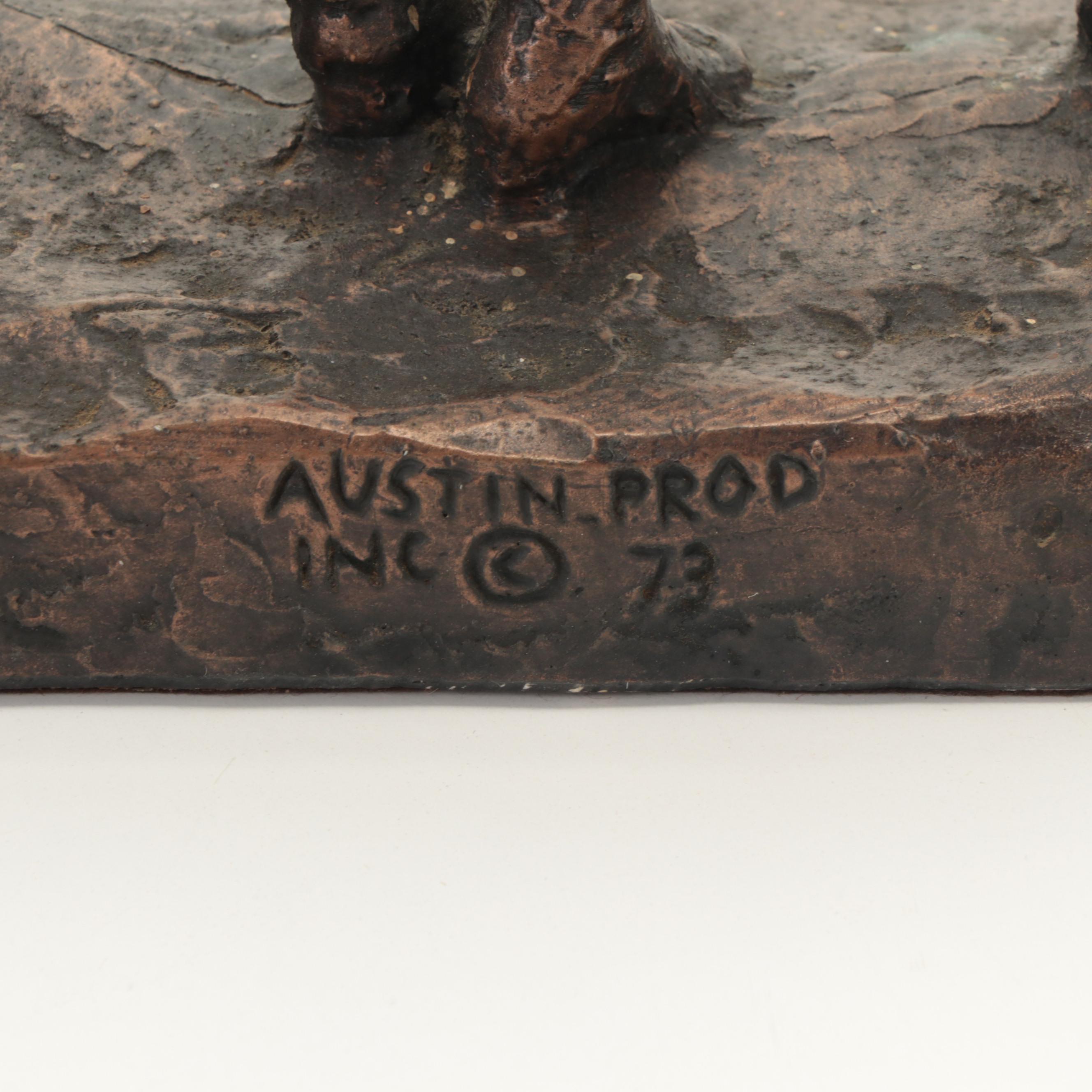 Austin Productions American Revolution Patinated Resin Sculpture