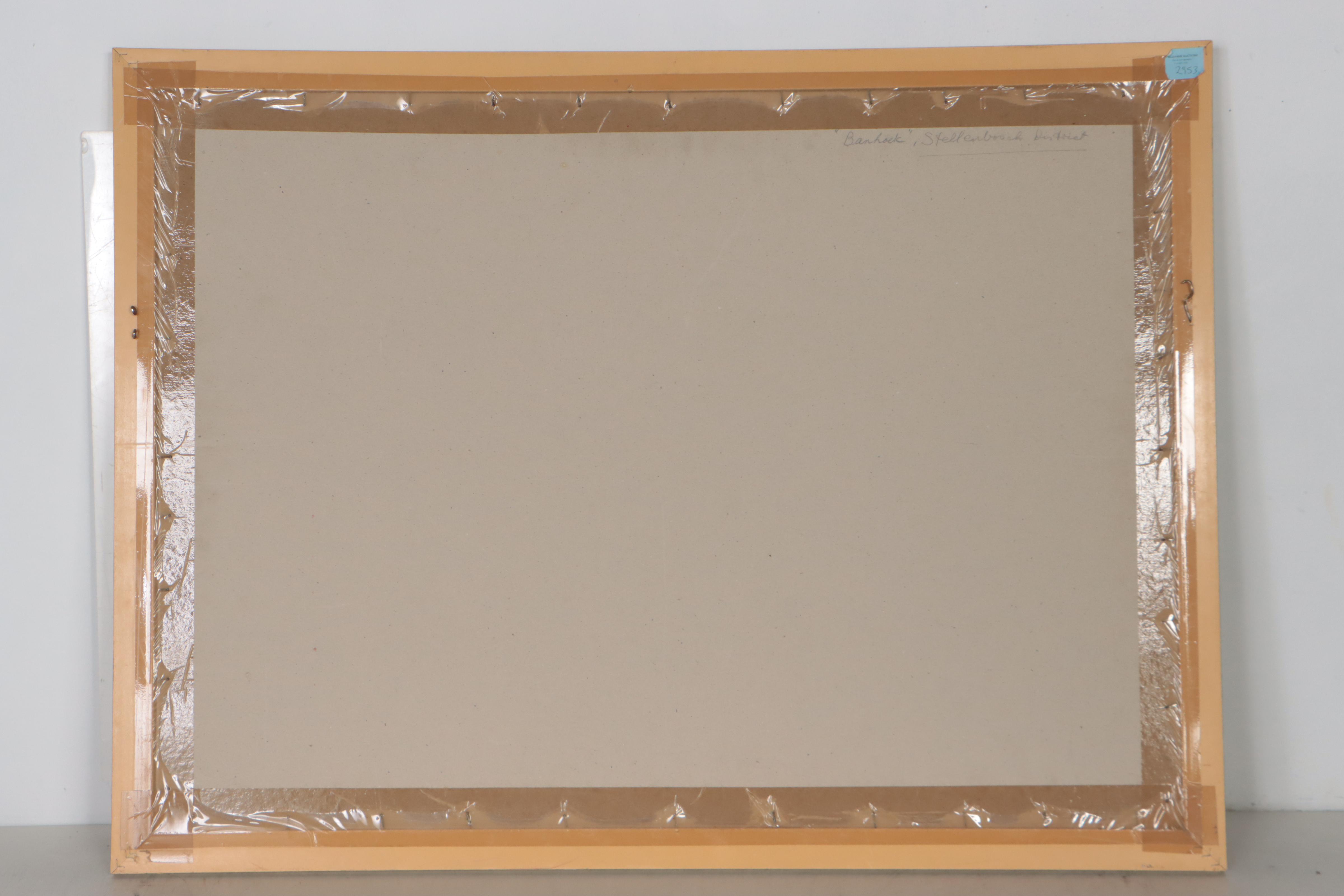 Gordon Legg Landscape Watercolor Painting of Banghoek, South Africa