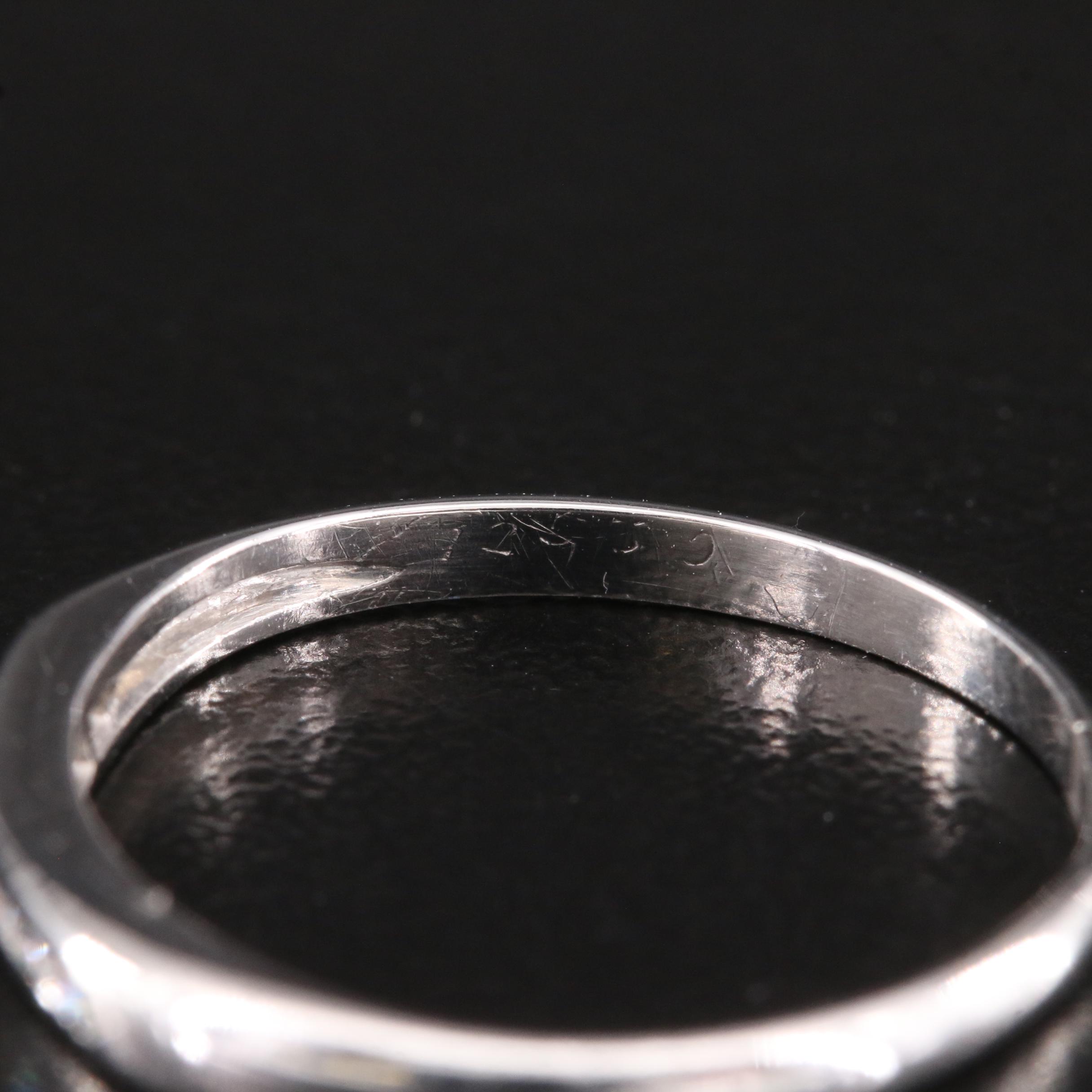 Platinum 0.07 CTW Diamond Channel Band