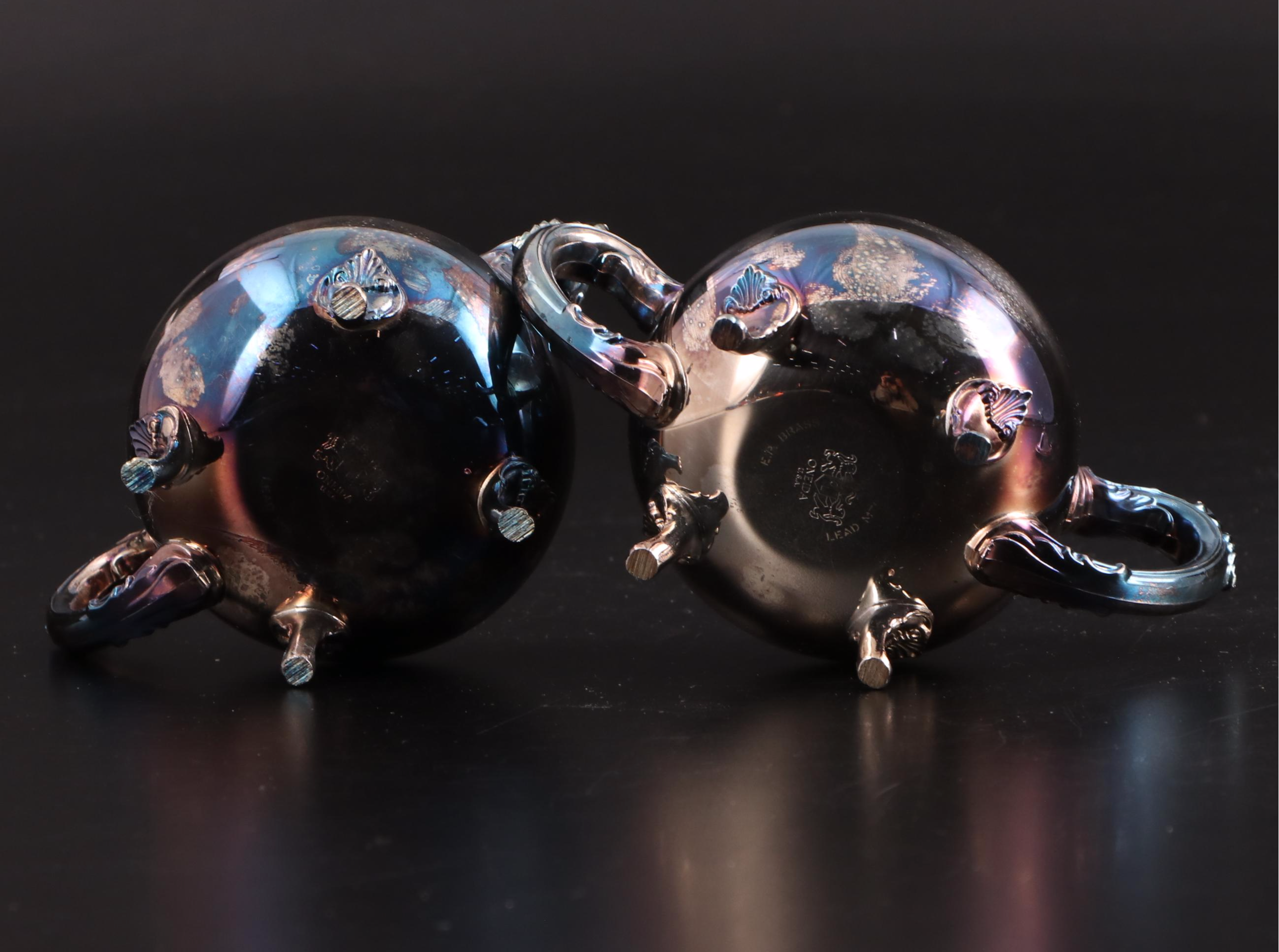 Oneida "Georgian Scroll" Silver Plate Tea and Coffee Service, 1992-1999