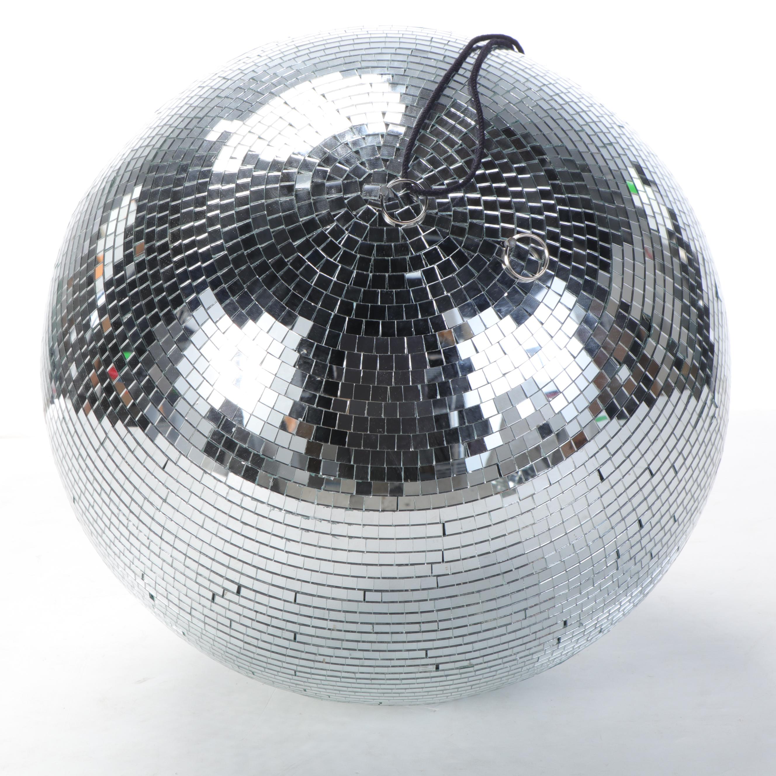 Tabletop Spinning Disco Balls With Hanging Disco Ball