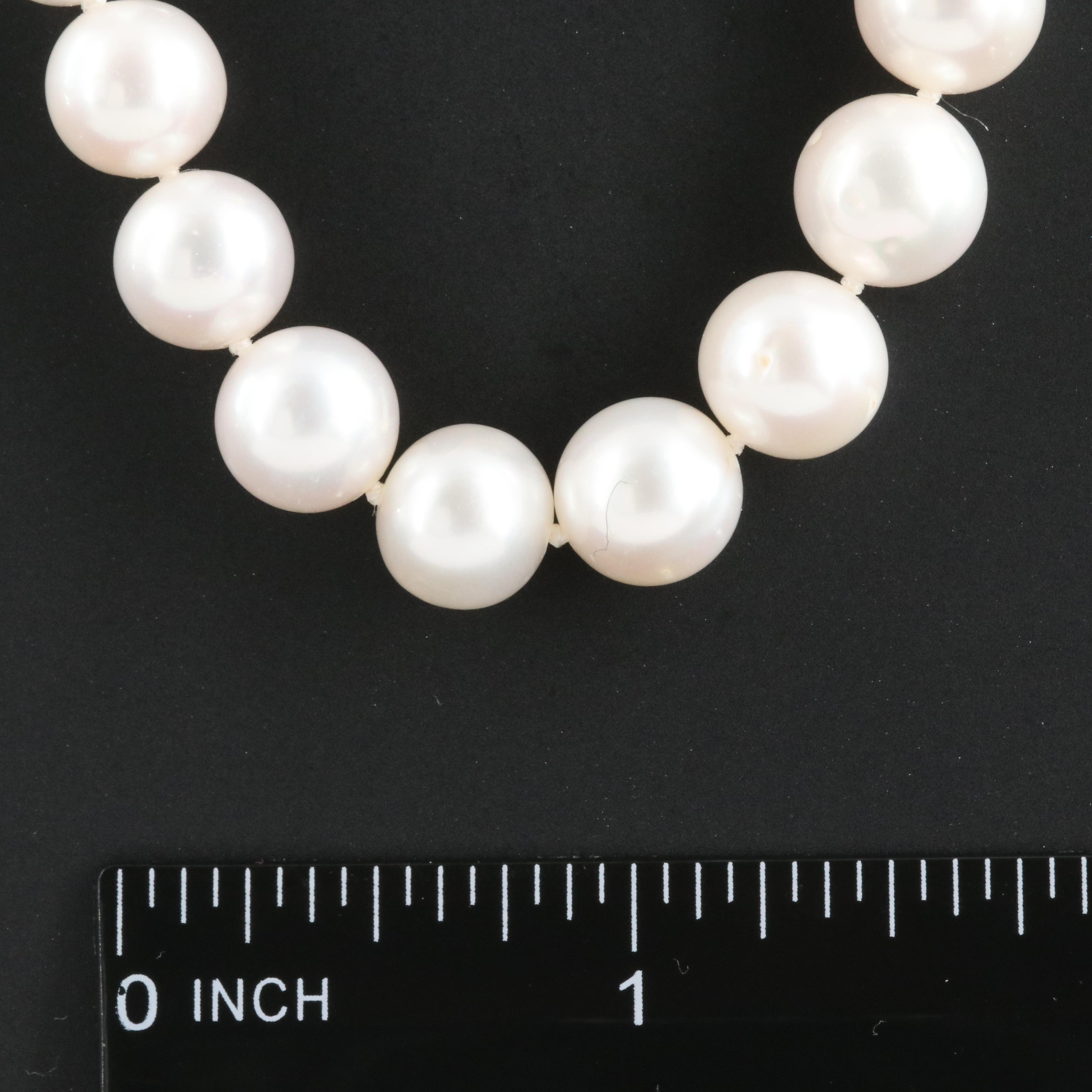 Pearl Necklace with 18K Clasp