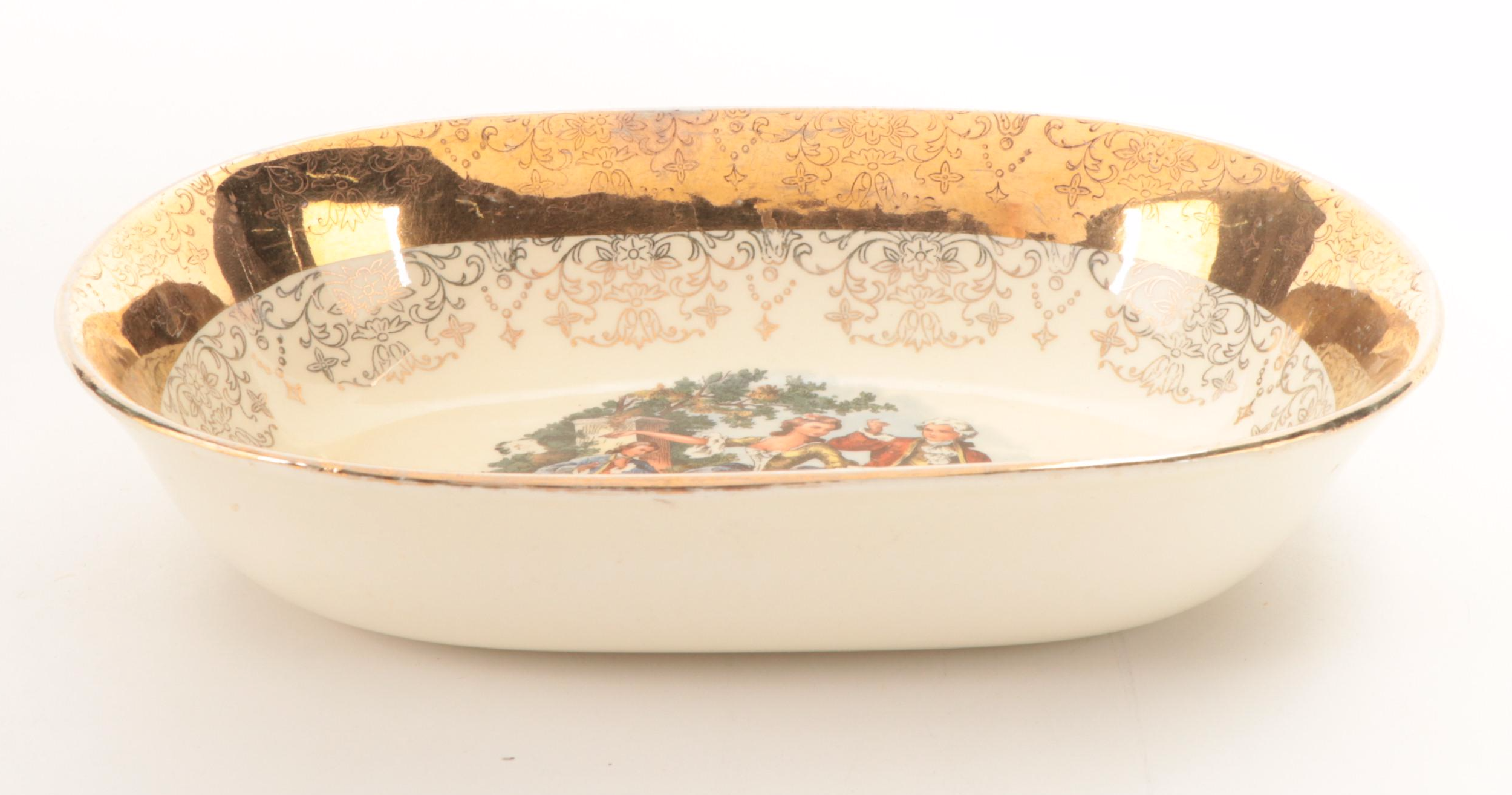 Edgewood China 22K Dinnerware and Serving Bowl