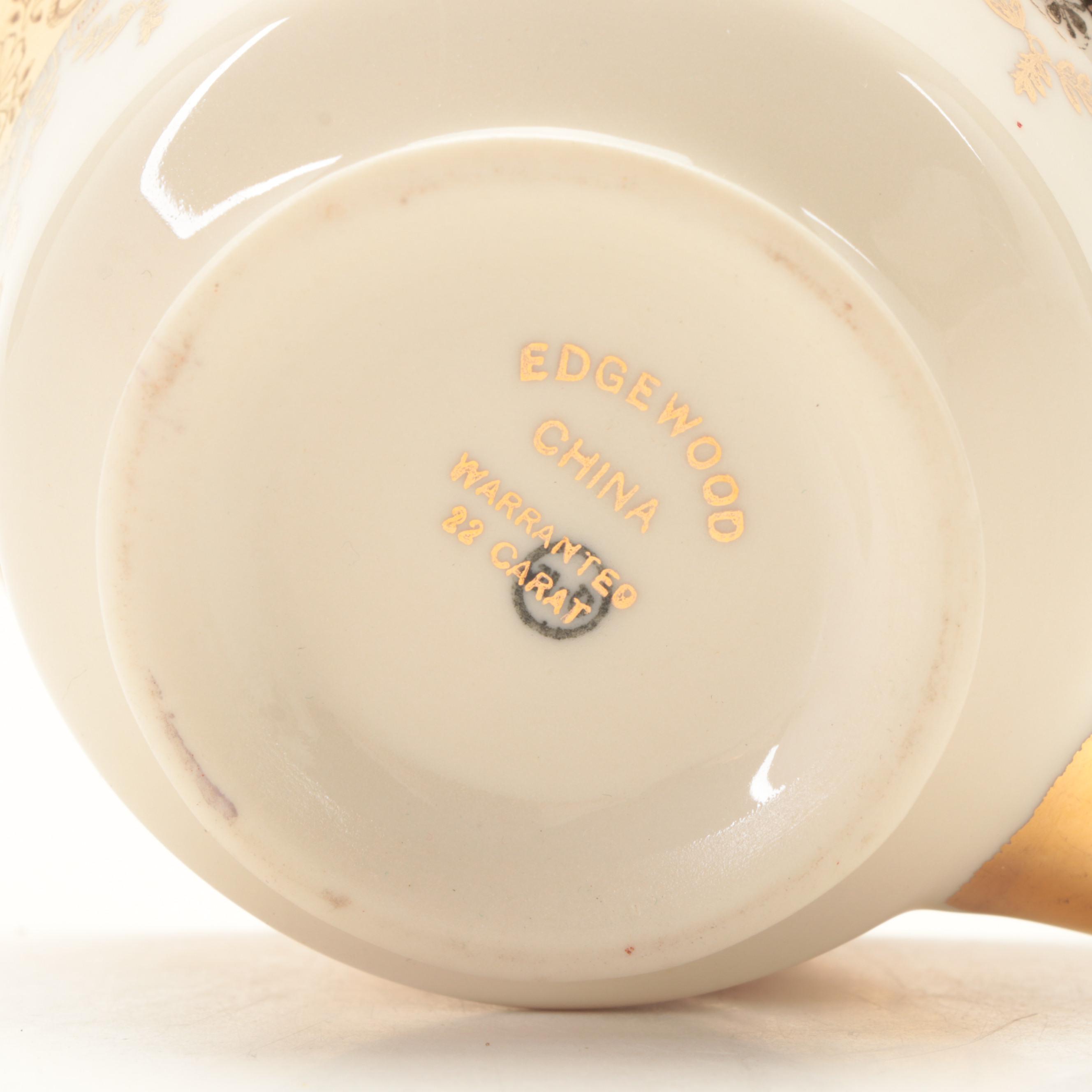 Edgewood China 22K Dinnerware and Serving Bowl